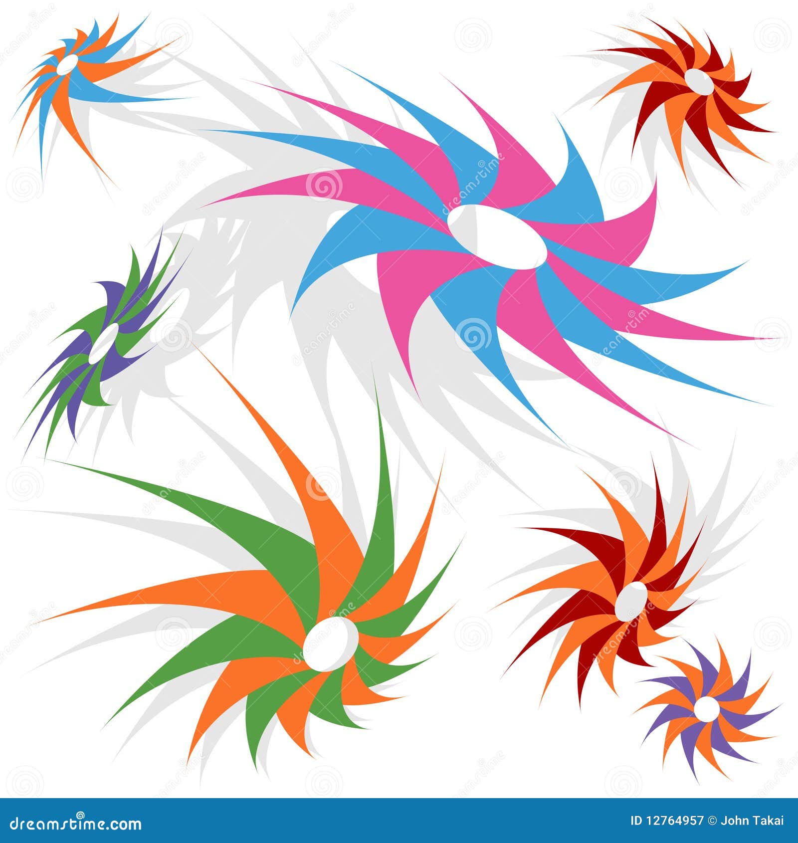 Spinning Star Logos Design Premium Vector Illustration Template