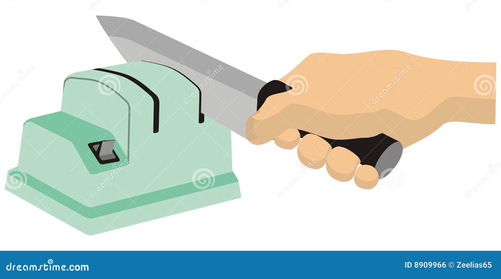 Sharpener stock illustration. Illustration of knife, sharpener 8909966