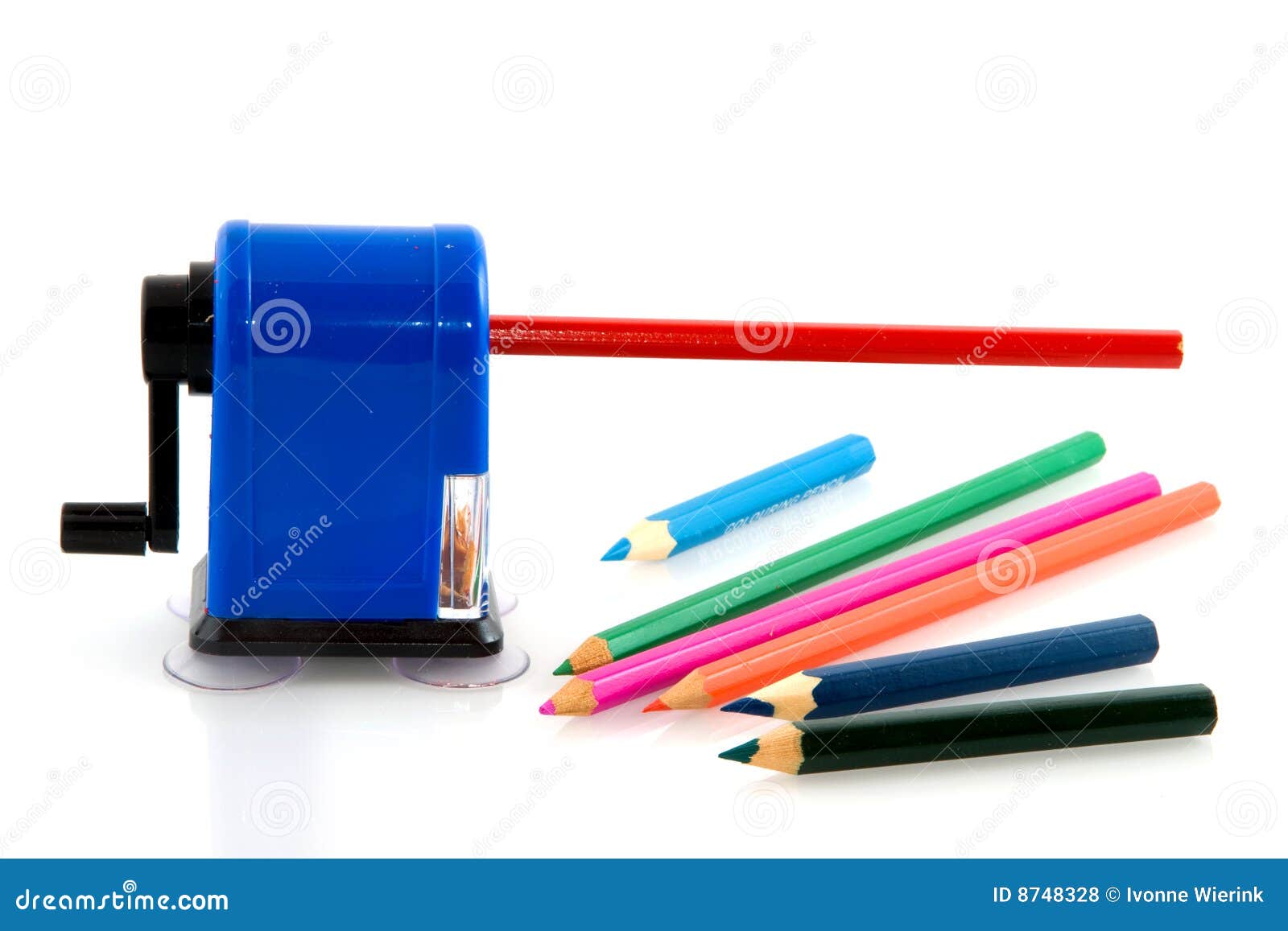Sharpening the pencils stock photo. Image of artist, isolated 8748328