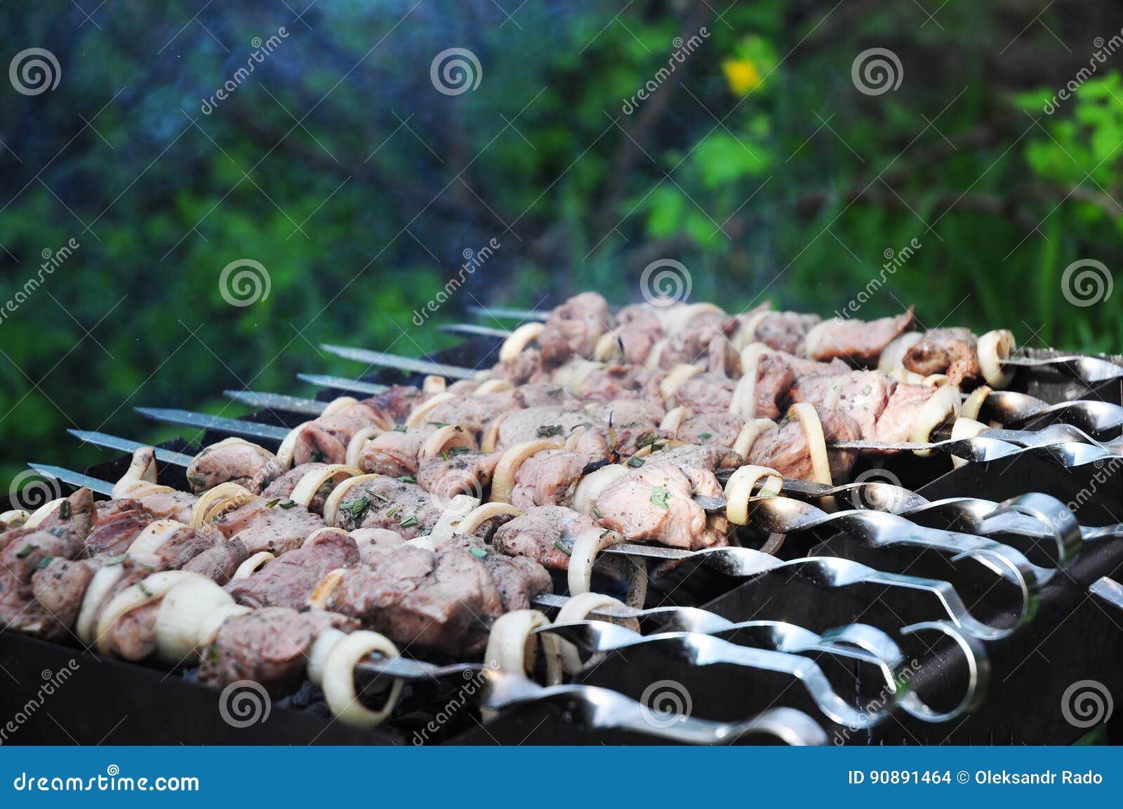 Shashlik or Shashlyk Meaning Skewered Meat Was Originally Made of Lamb.  Stock Photo - Image of culture, lamb: 90891464