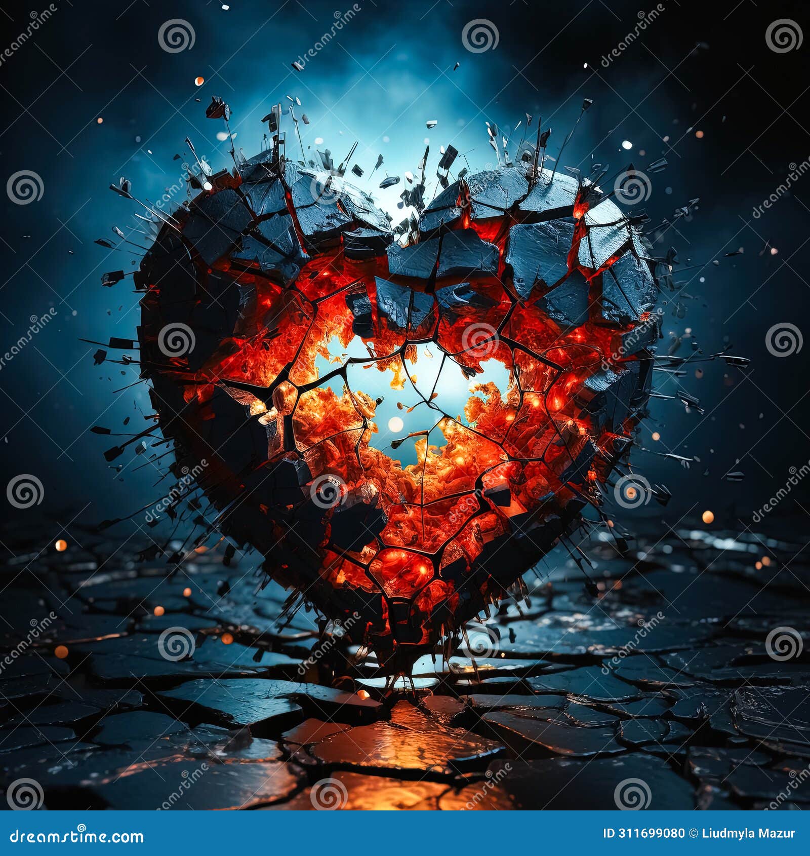Shattered Emotions, Broken Glass Heart Stock Photo - Image of wallpaper,  passion: 311699080, image size:1600x1690