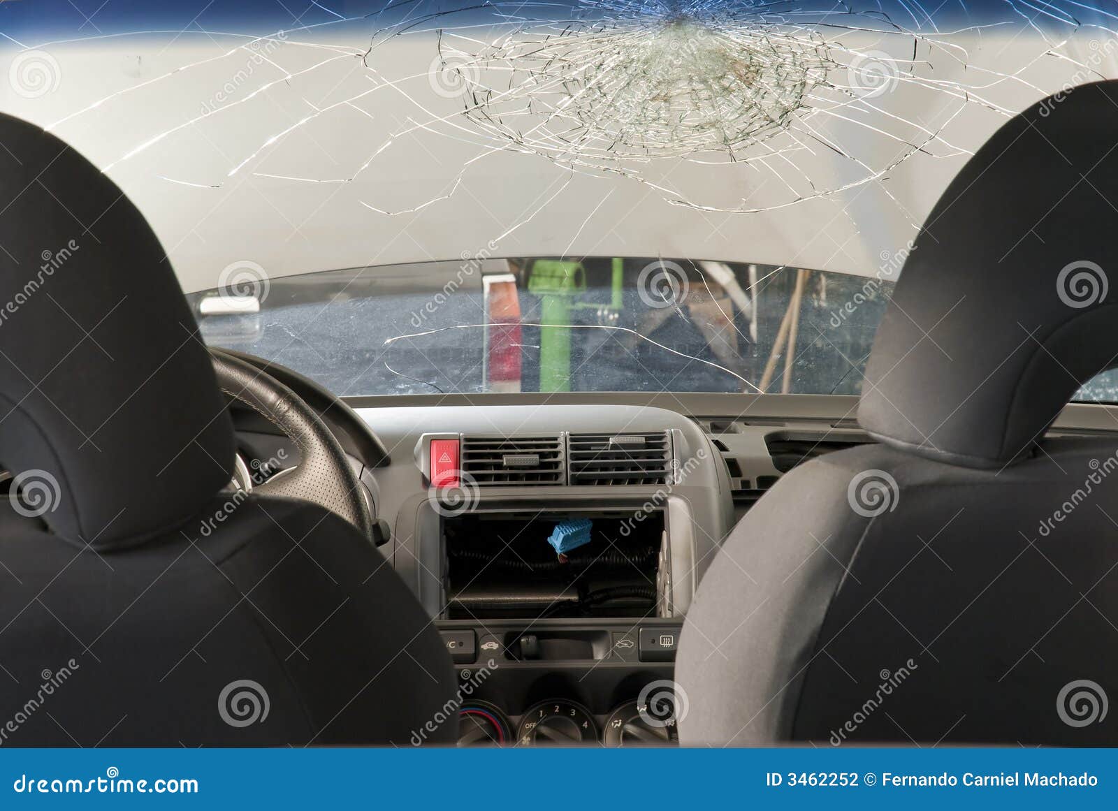 Shattered Windshield stock photo. Image of shop, repair 3462252