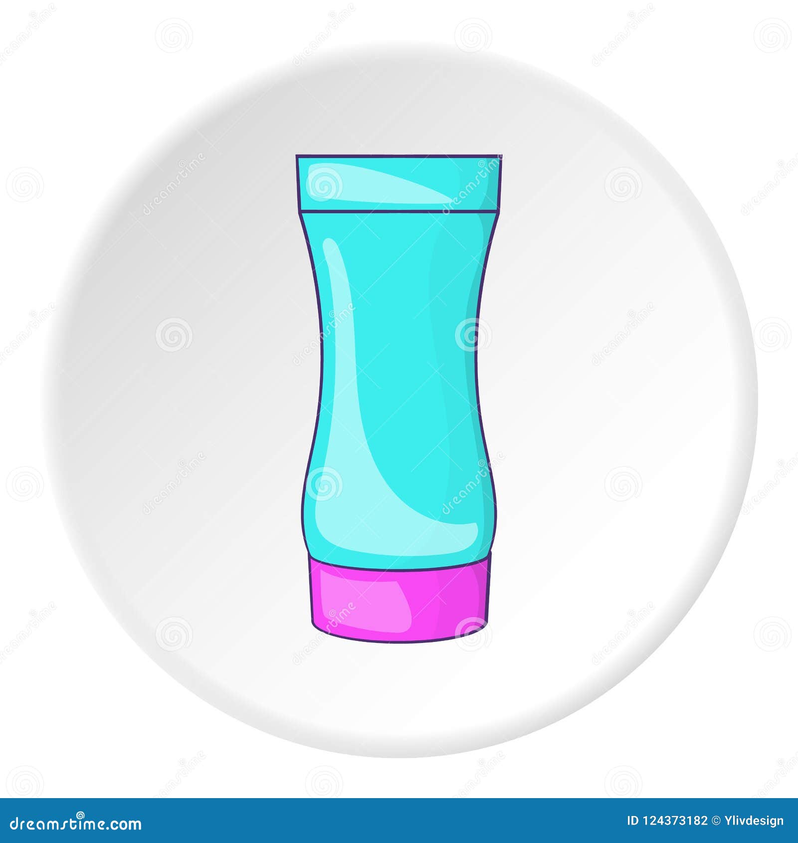 After Shave Gel Icon, Cartoon Style Stock Illustration Illustration