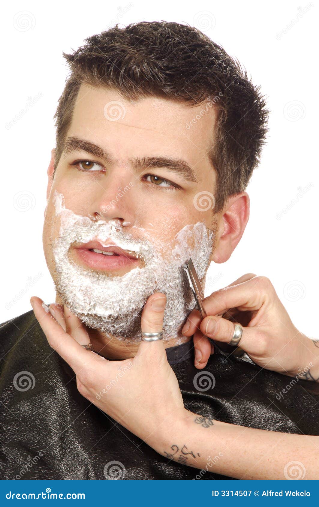 Shave at Salon stock image. Image of herbal, shaving, aromatherapy