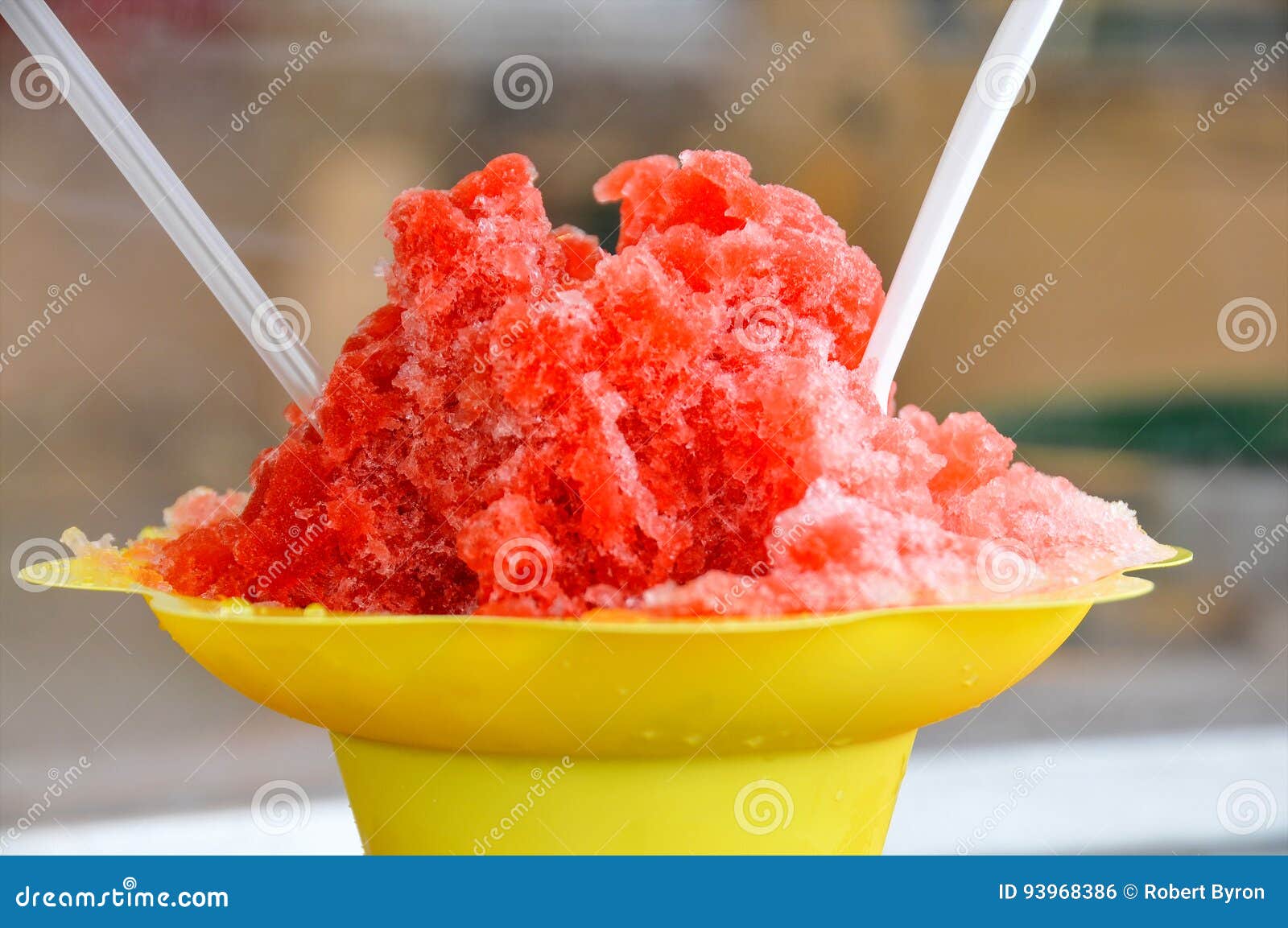 shaved ice snow cone
