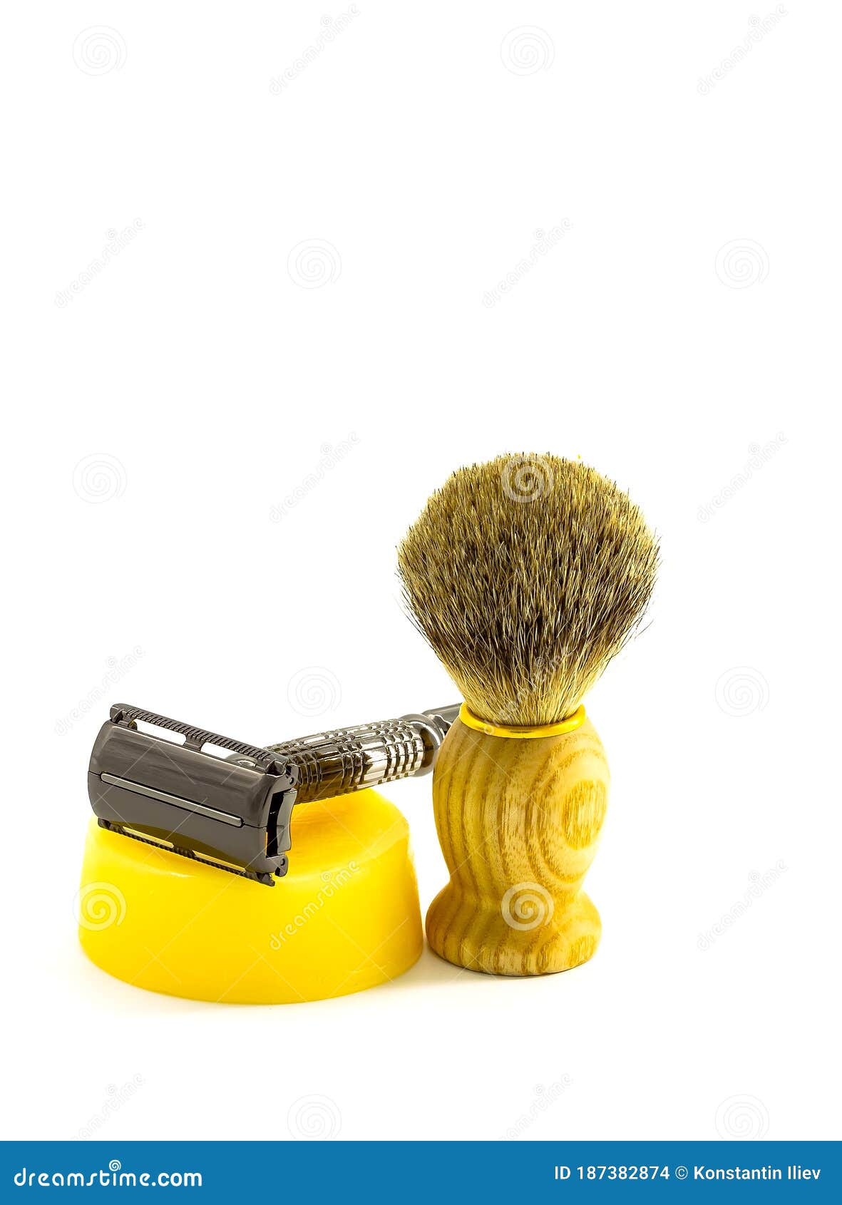 Shaving accessories stock photo. Image of accessory 187382874