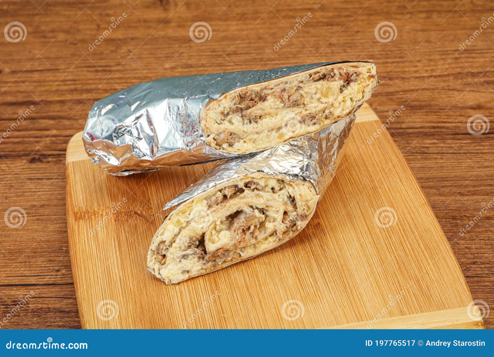 Shawarma with Tuna Fish and Cheese Stock Image Image of delicious