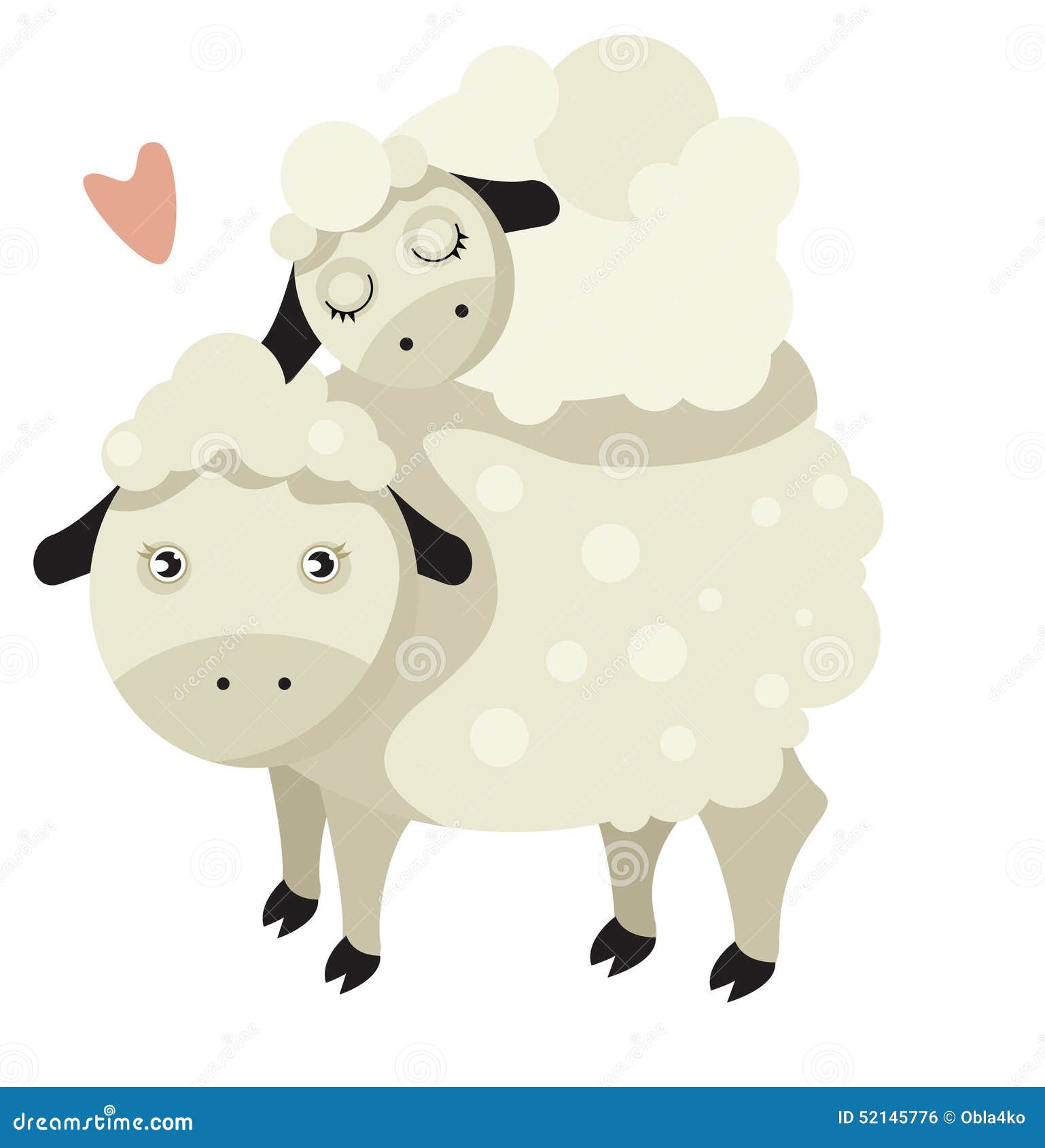 Sheep family stock vector. Illustration of cartoon, mother 52145776