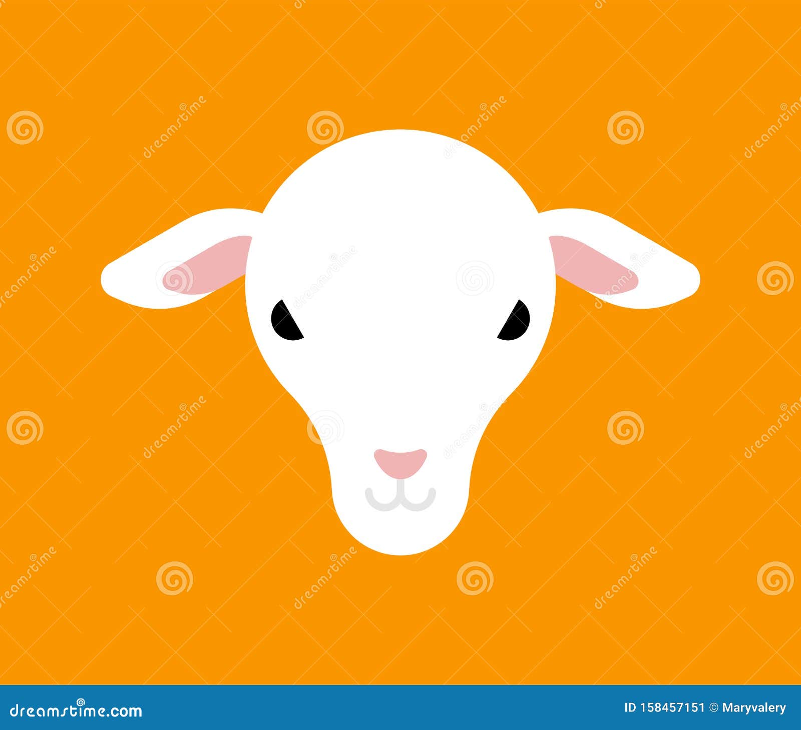Lamb Face Emoticon Vector Set. Emoji And Emoticon Of Cute Lamb Sheep In