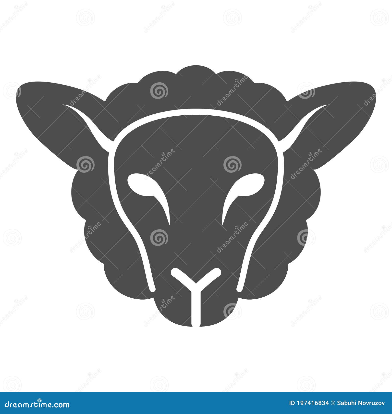 pix Outline Face Sheep Head dreamstime com