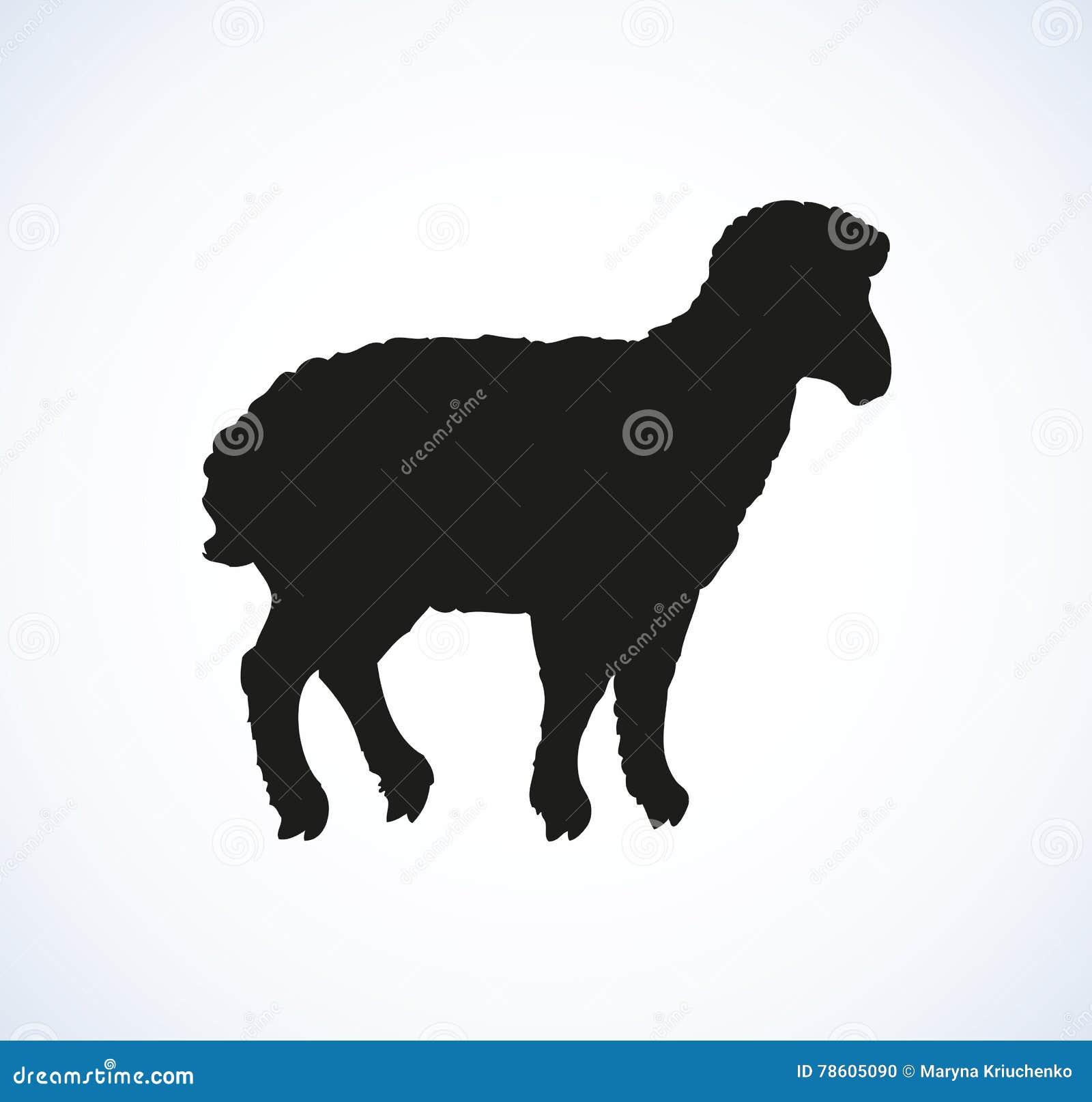 sheep profile clip art