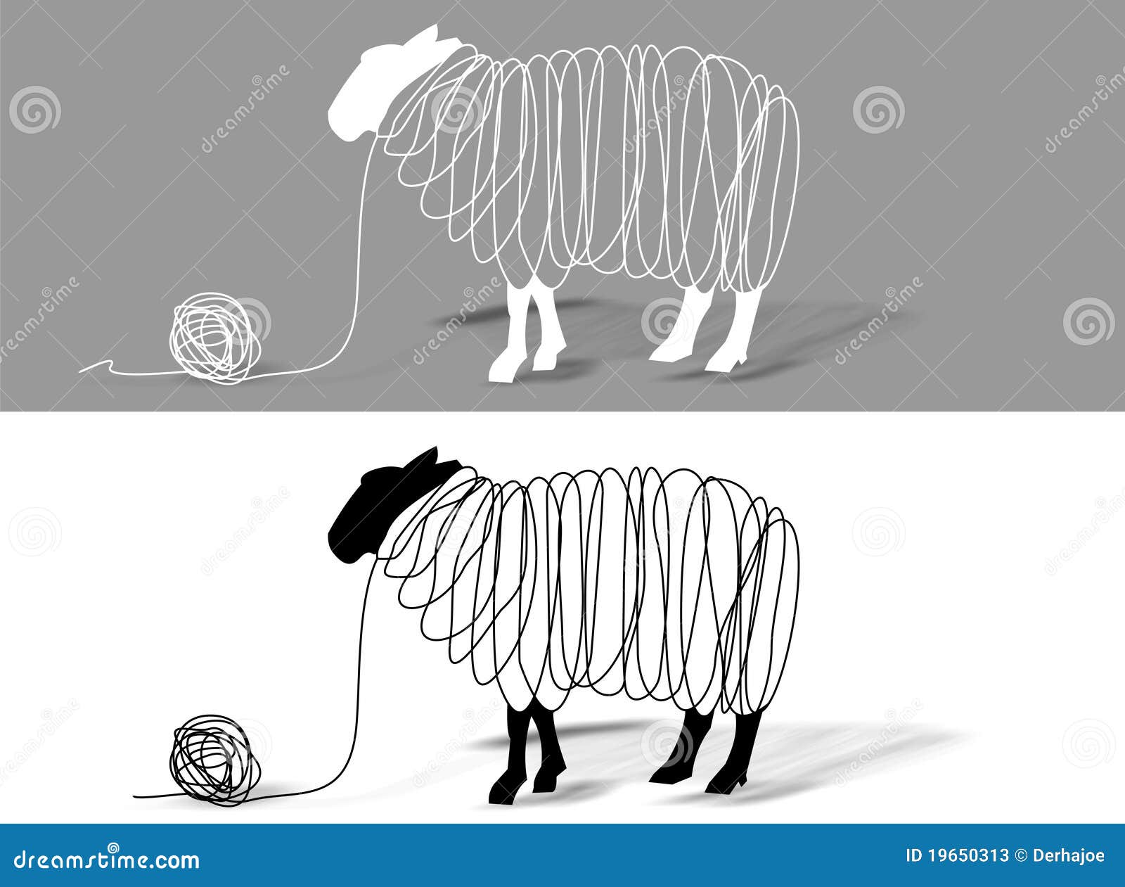 Sheep wool stock illustration. Image of wool, shadowy - 19650313