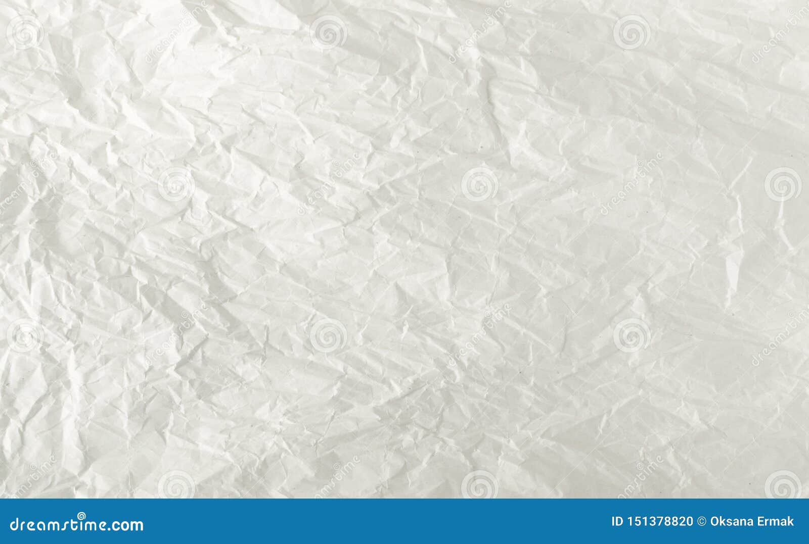 Sheet Of White Thin Crumpled Craft Paper Background Top View. Wrinkled Grey  Wrapping Paper Texture Or Pattern Stock Photo, Picture and Royalty Free  Image. Image 124786982.