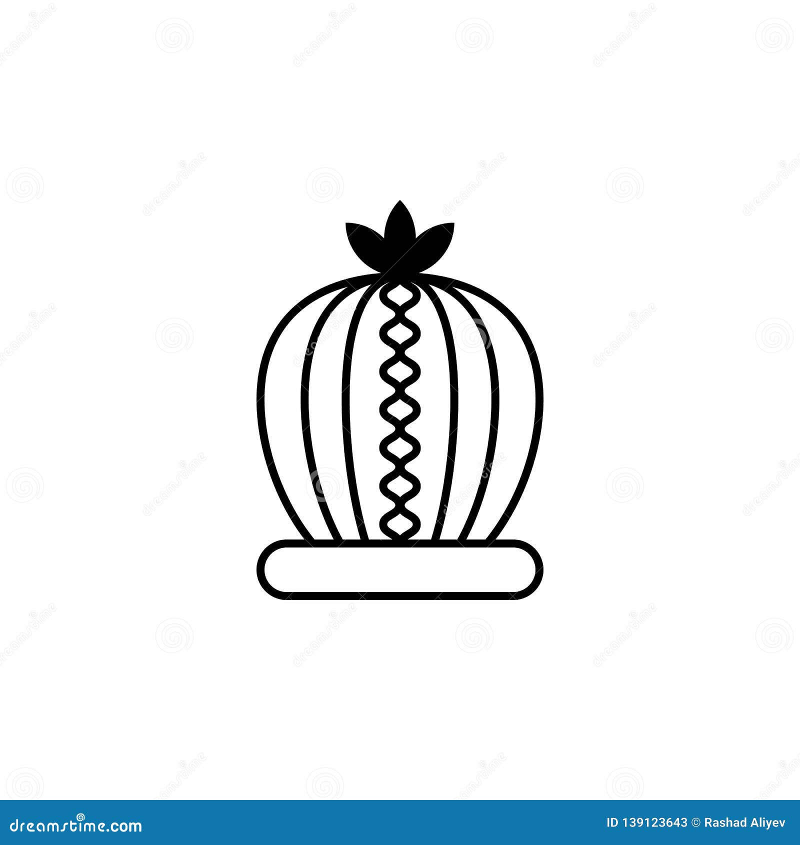 sheikh's crown icon.  of royalty for mobile concept and web apps icon. thin line icon for website  and development,