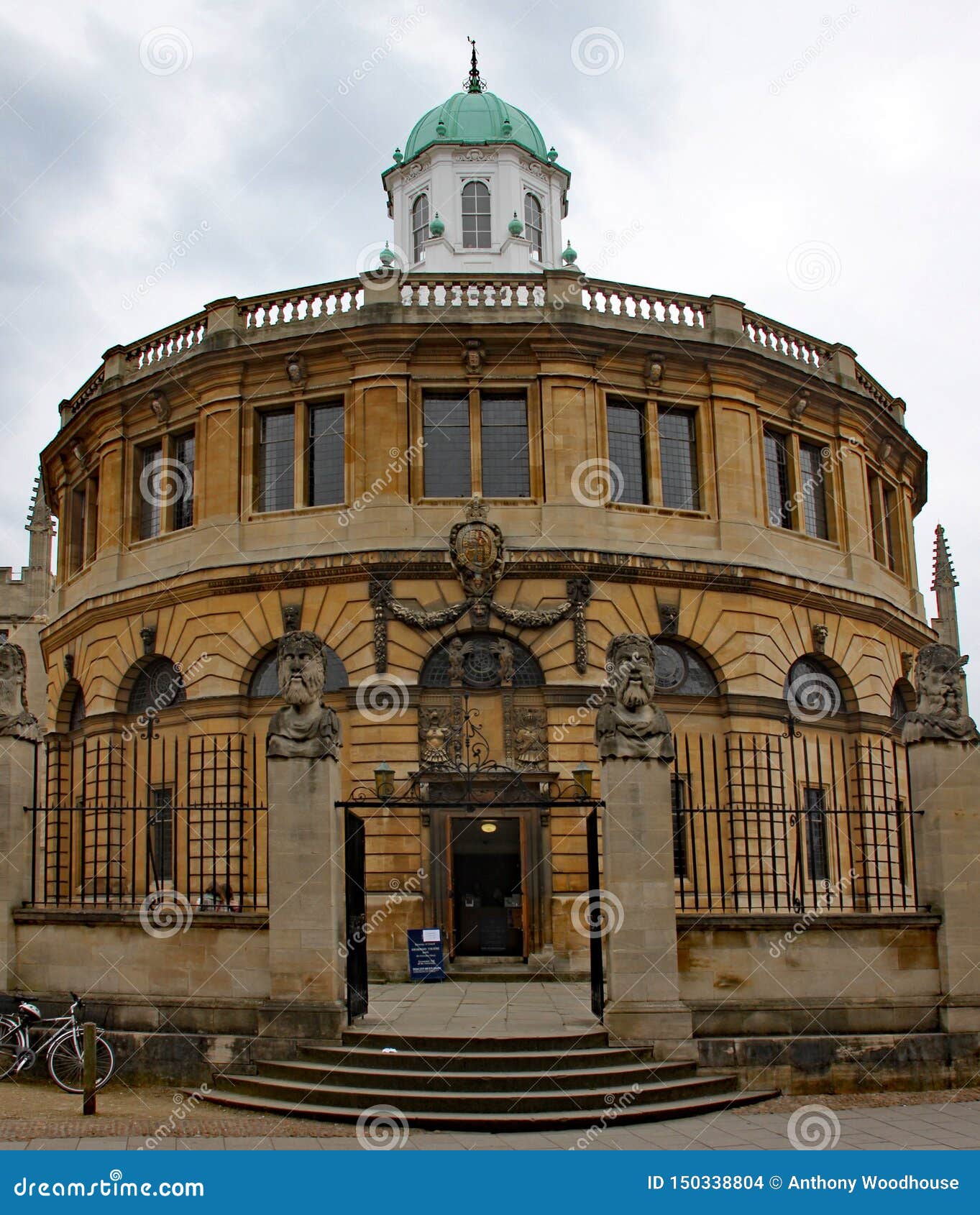 the sheldonian theatre in oxford. built in 1669 to a  by sir christopher wren