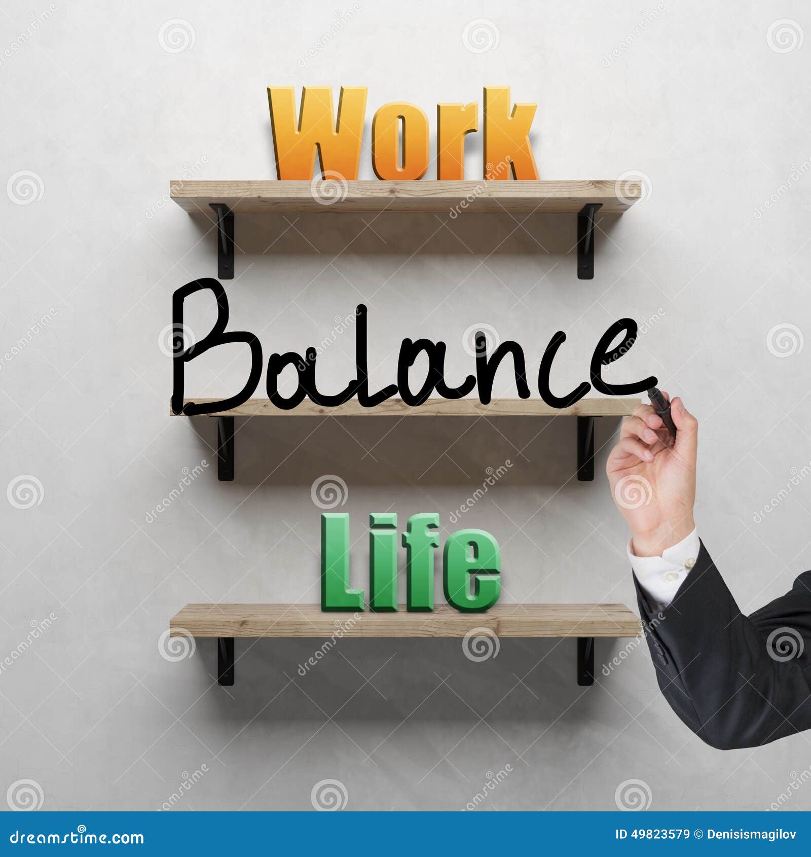 Shelf with business text stock image. Image of indoors 49823579