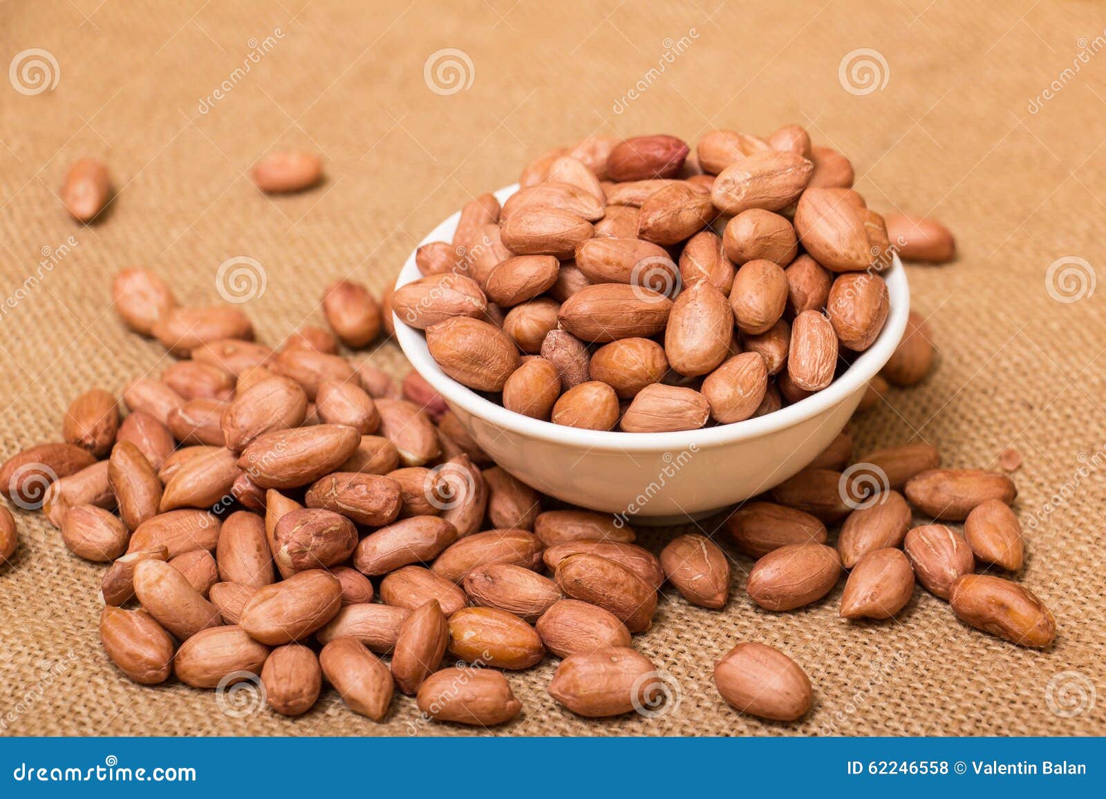Shelled peanuts stock photo. Image of deshelled, food 62246558