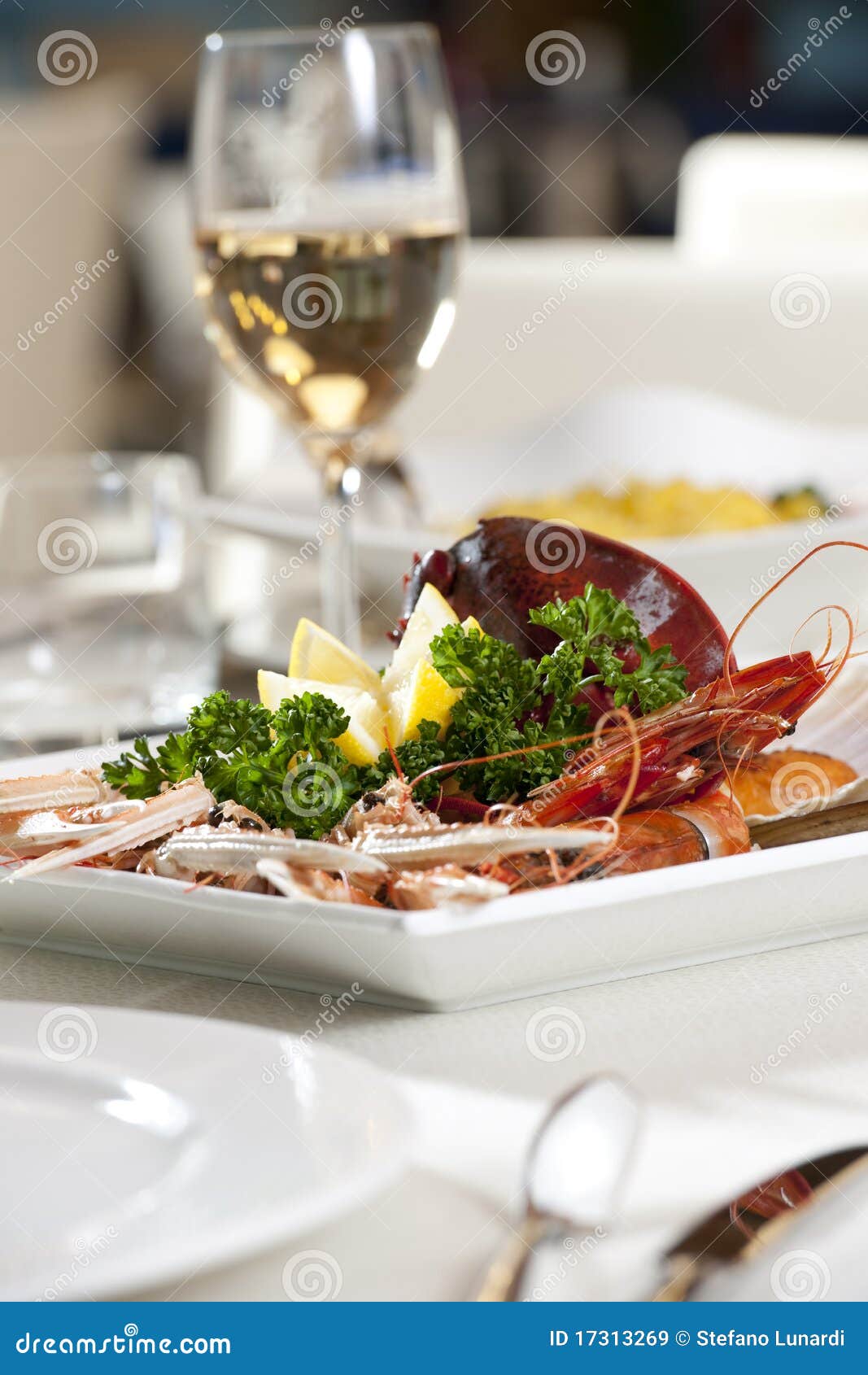 Shellfish Dish stock image. Image of black, fish, dress 17313269