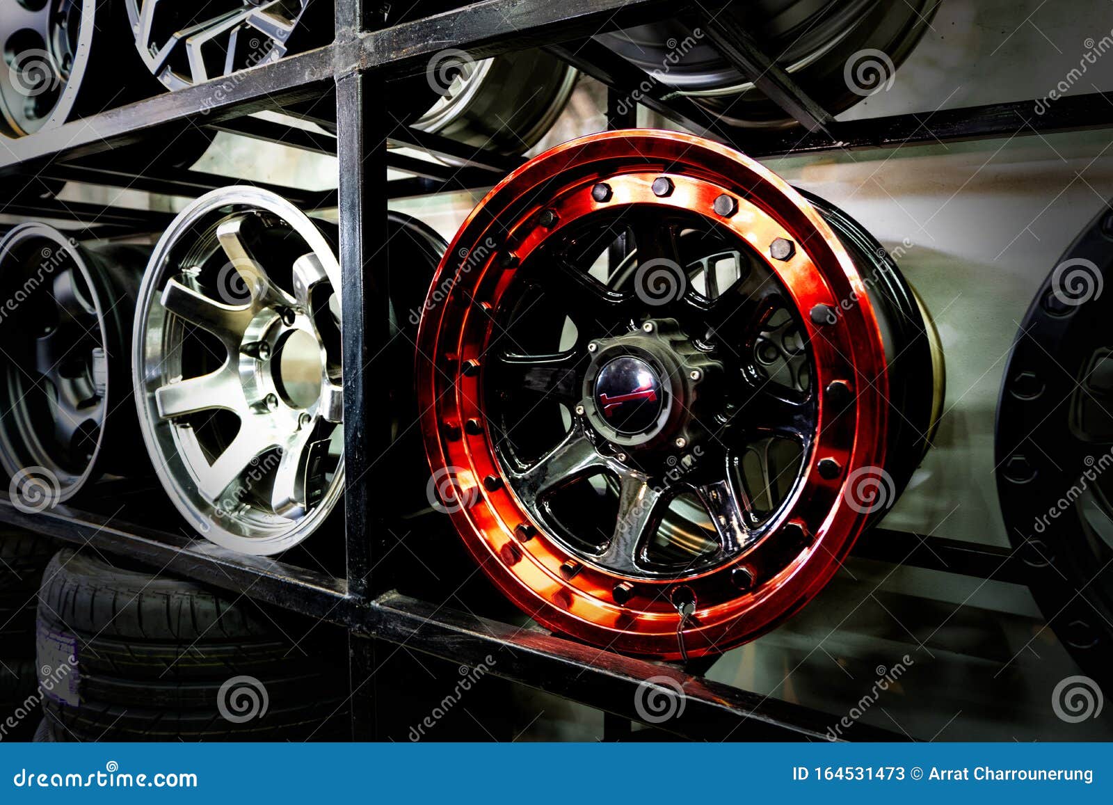 Shelves with Alloy Wheels and Tires in Modern Car Service Centre Stock Image - Image of rubber, design: 164531473