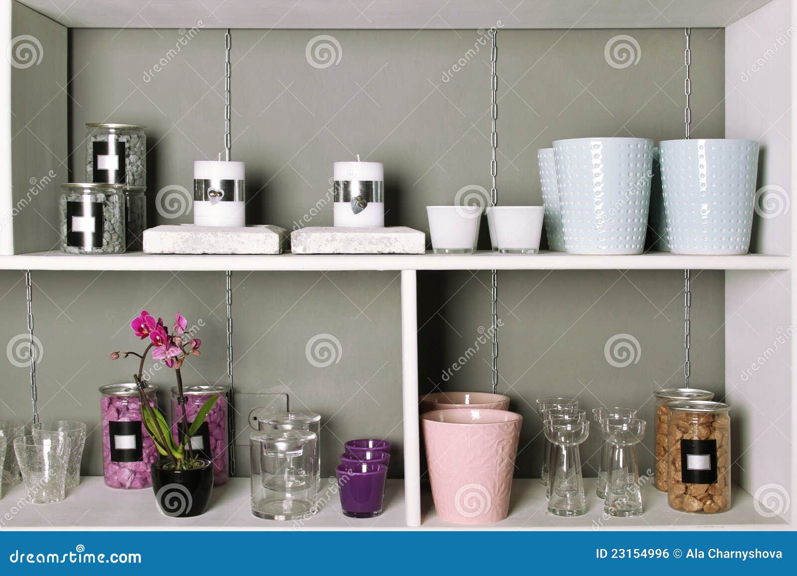 Shelves with goods stock photo. Image of living, copy 23154996