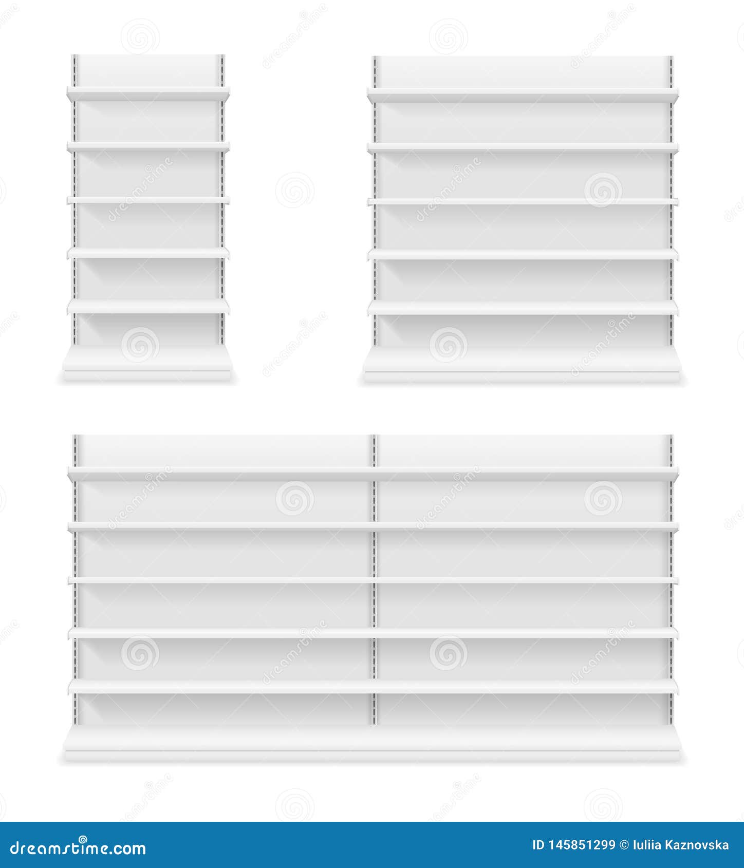 Shelving Rack for Store Trading Empty Template for Design Stock Vector Shelving Rack for Store Trading Empty Template for Design Stock Vector