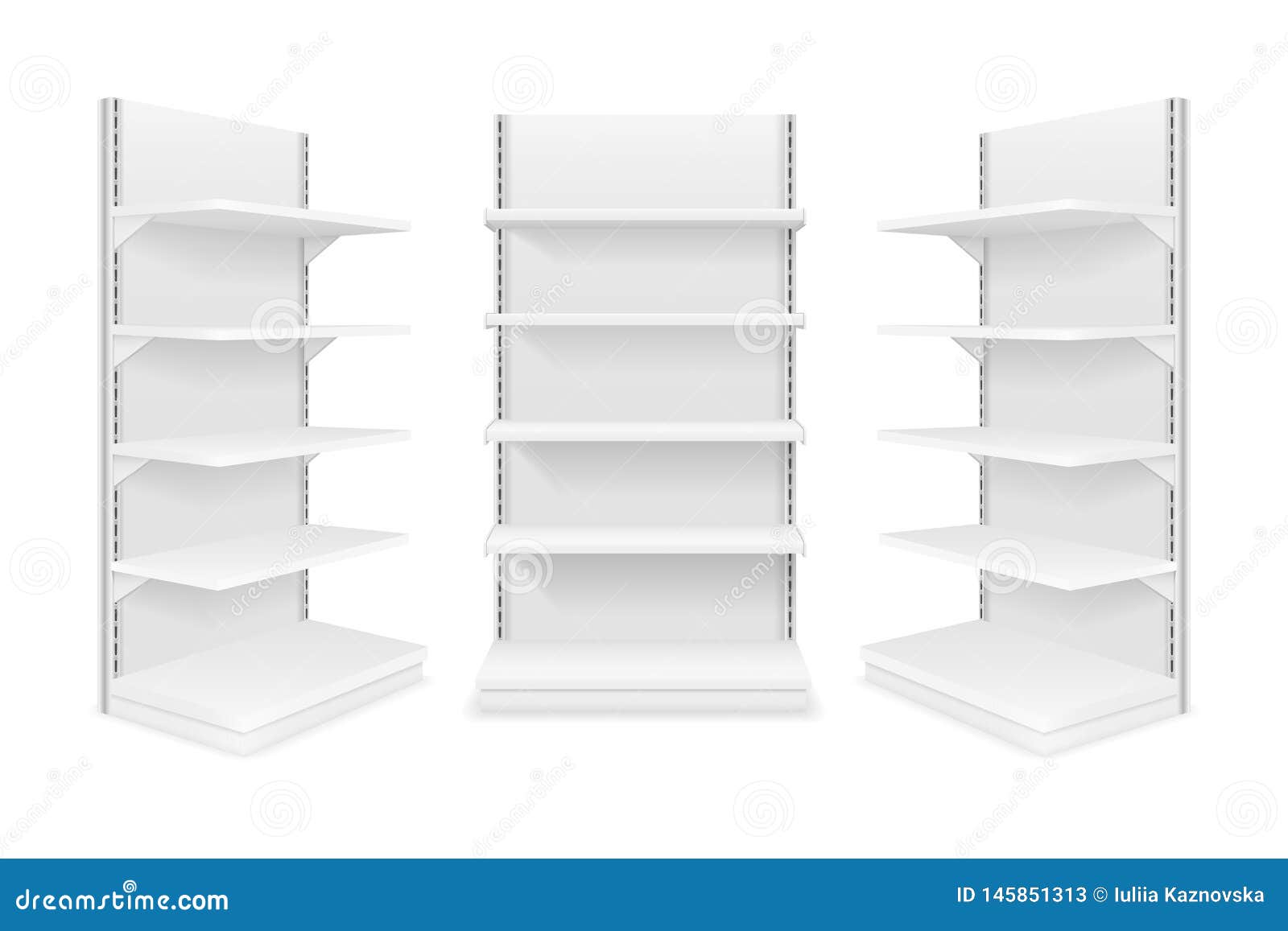 Shelving Rack for Store Trading Empty Template for Design Stock Vector Shelving Rack for Store Trading Empty Template for Design Stock Vector