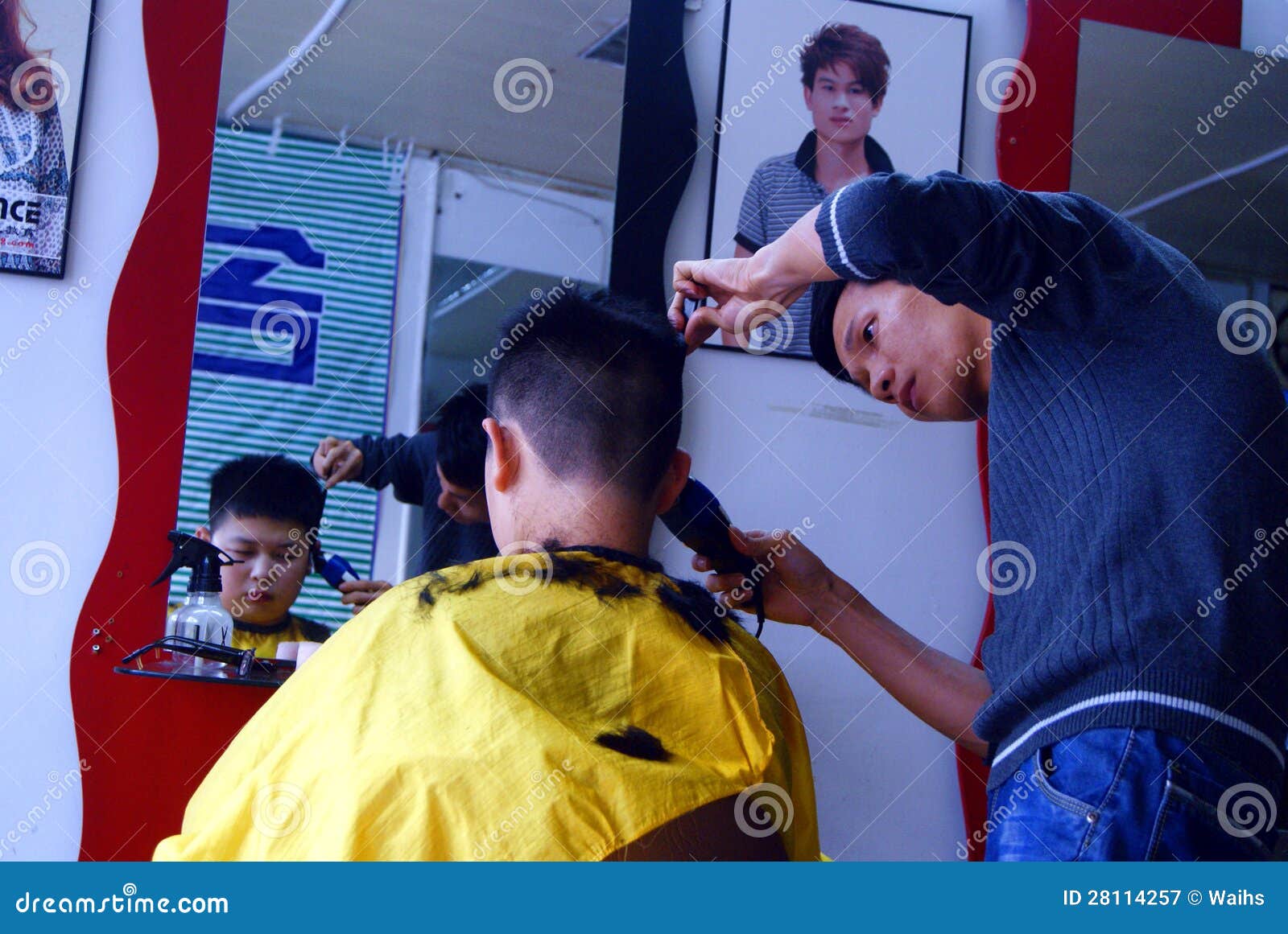 Shenzhen China Barber Shop Editorial Photography Image of activities