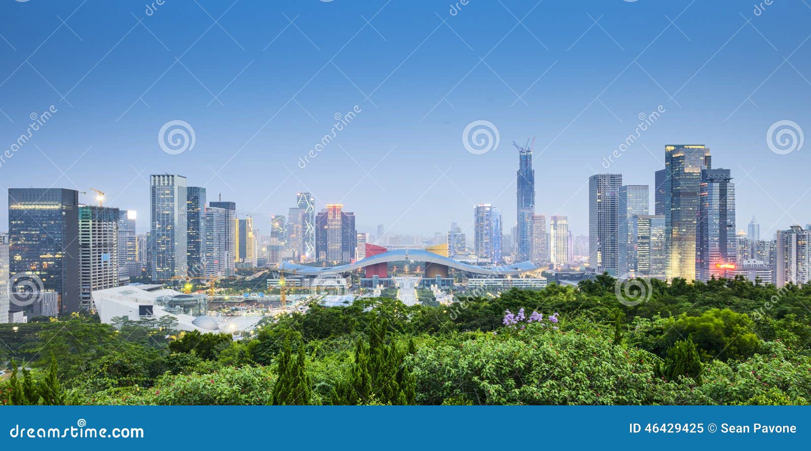 shenzhen, china city skyline.