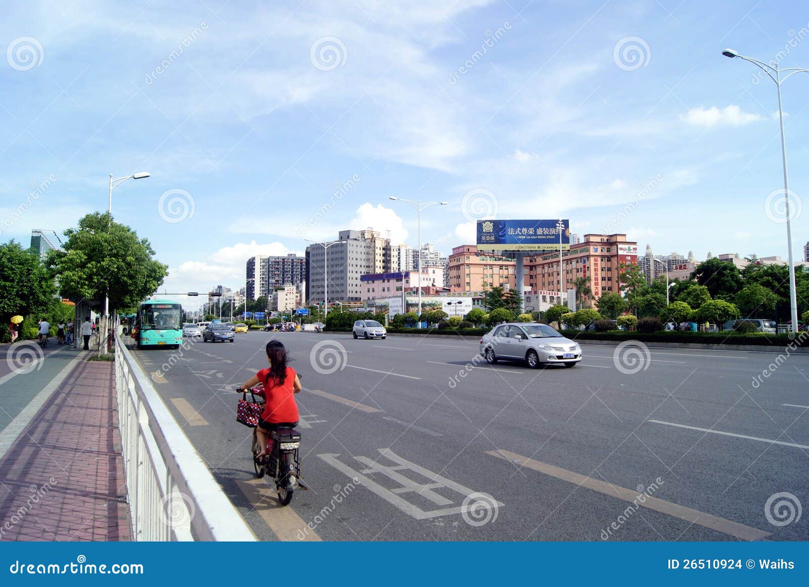 Shenzhen China City Traffic Editorial Stock Image Image of china, clouds 26510924