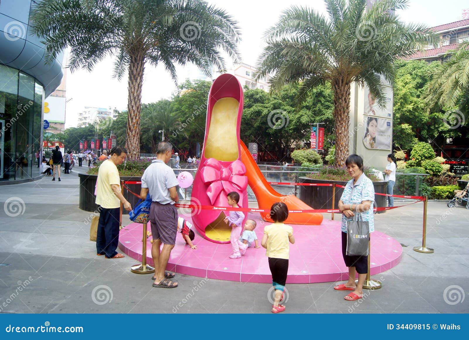 Shenzhen China: the Giant Lady Shoes Sculpture Landscape Editorial Image -  Image of arts, haiya: 34409815