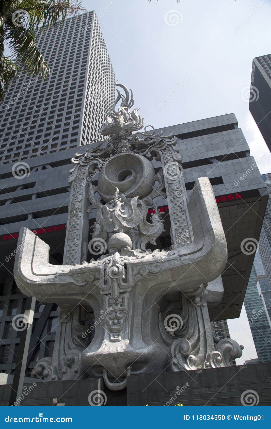 Shenzhen Stock Exchange copper bull statue