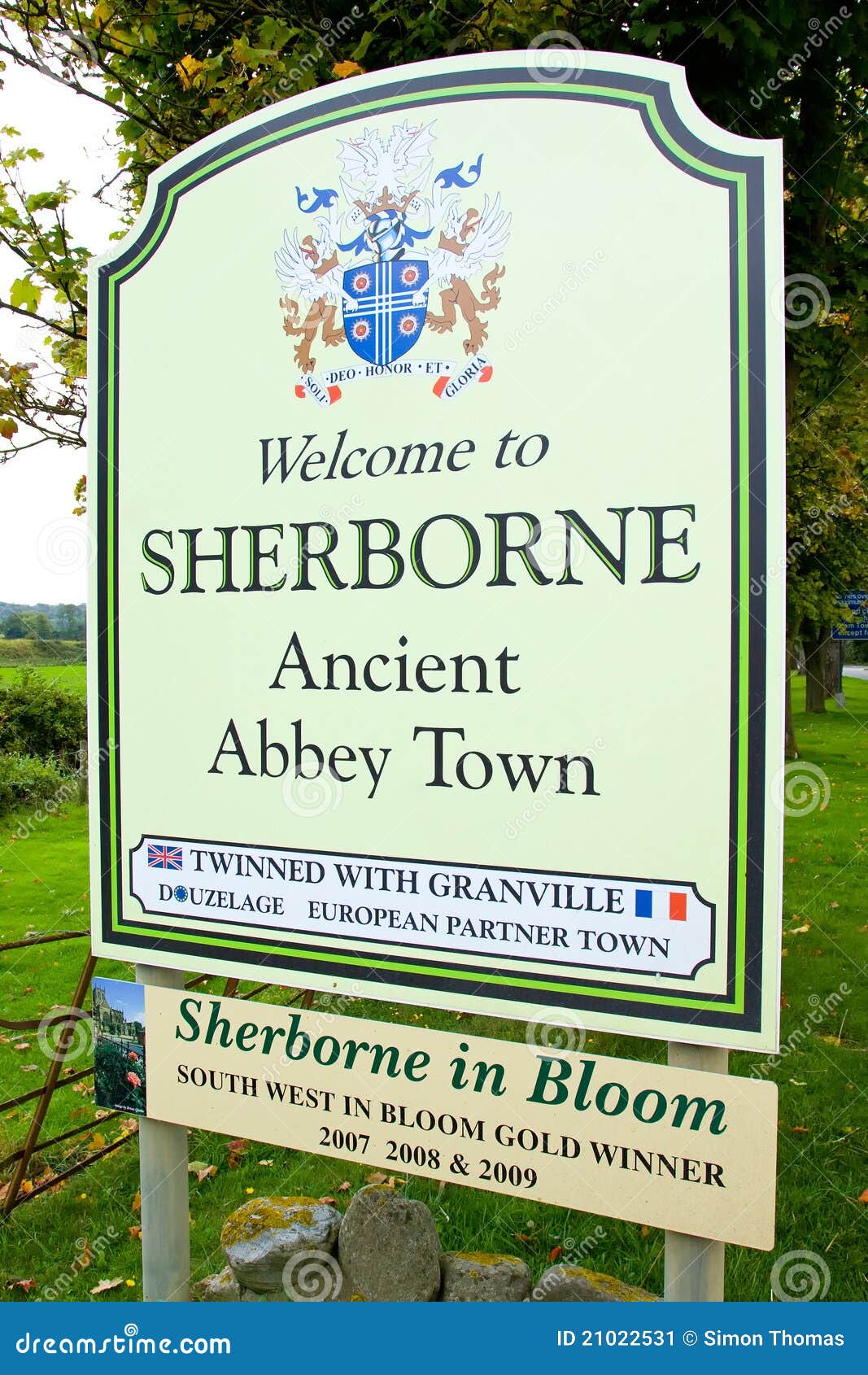 Sherborne Sign editorial photo. Image of ethelbert, walter 21022531