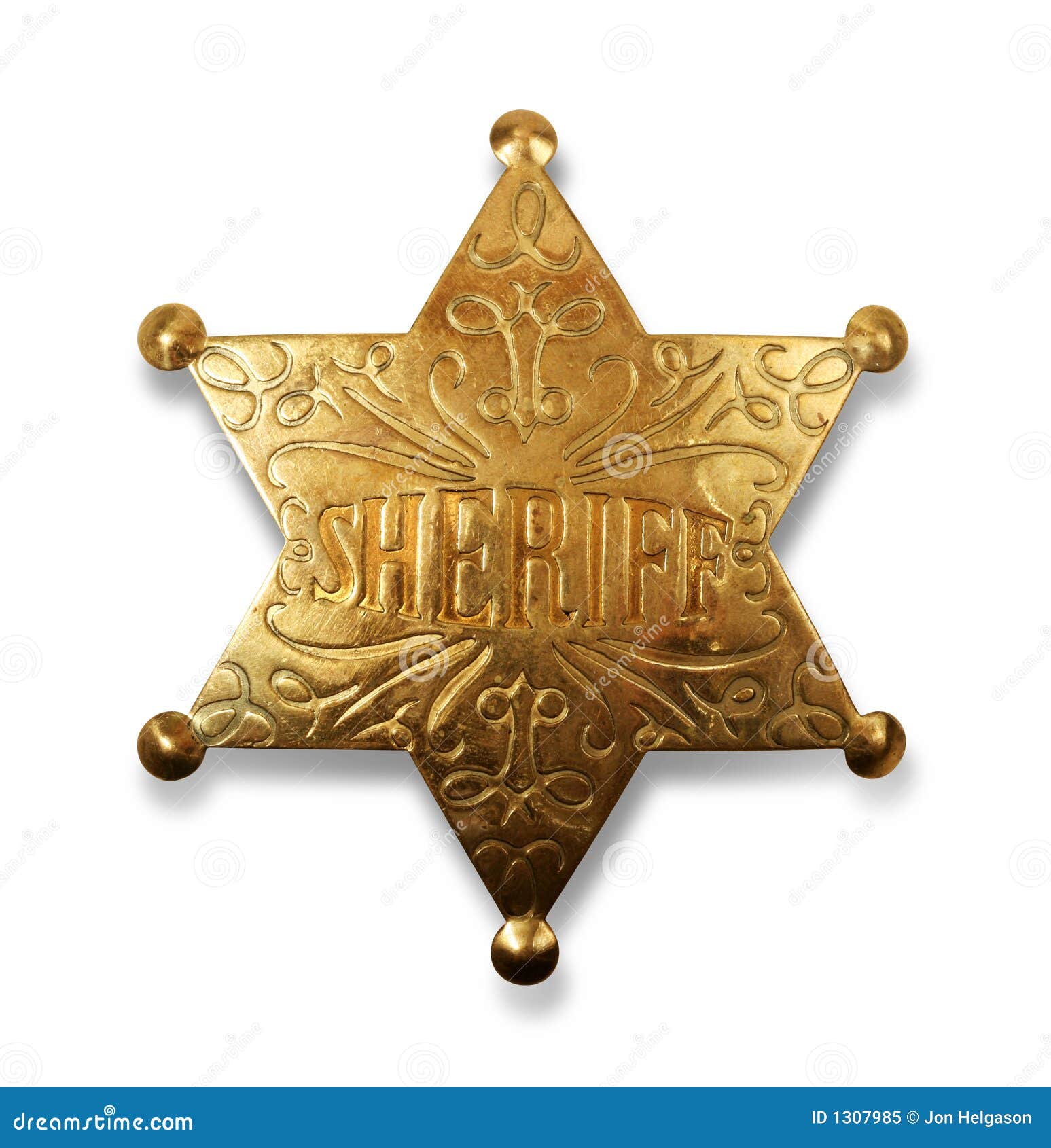 sheriff badge with path