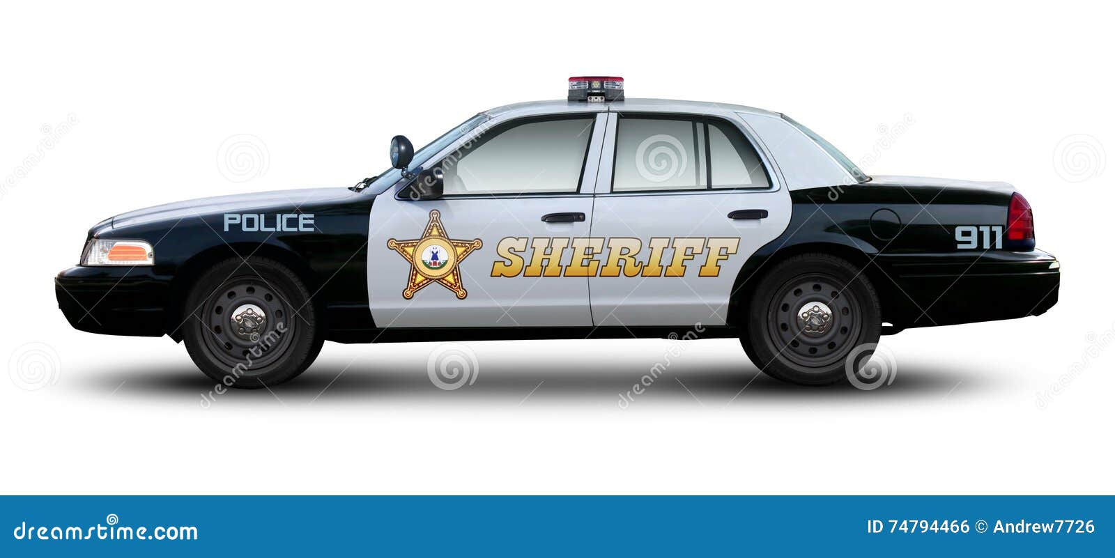 sheriff car side view.