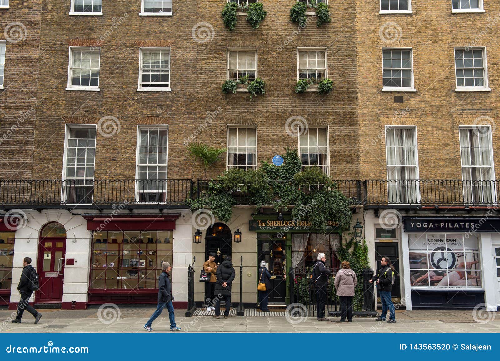 Sherlock Holmes Museum Baker Street 221b London Editorial Image Image Of Crime Brick