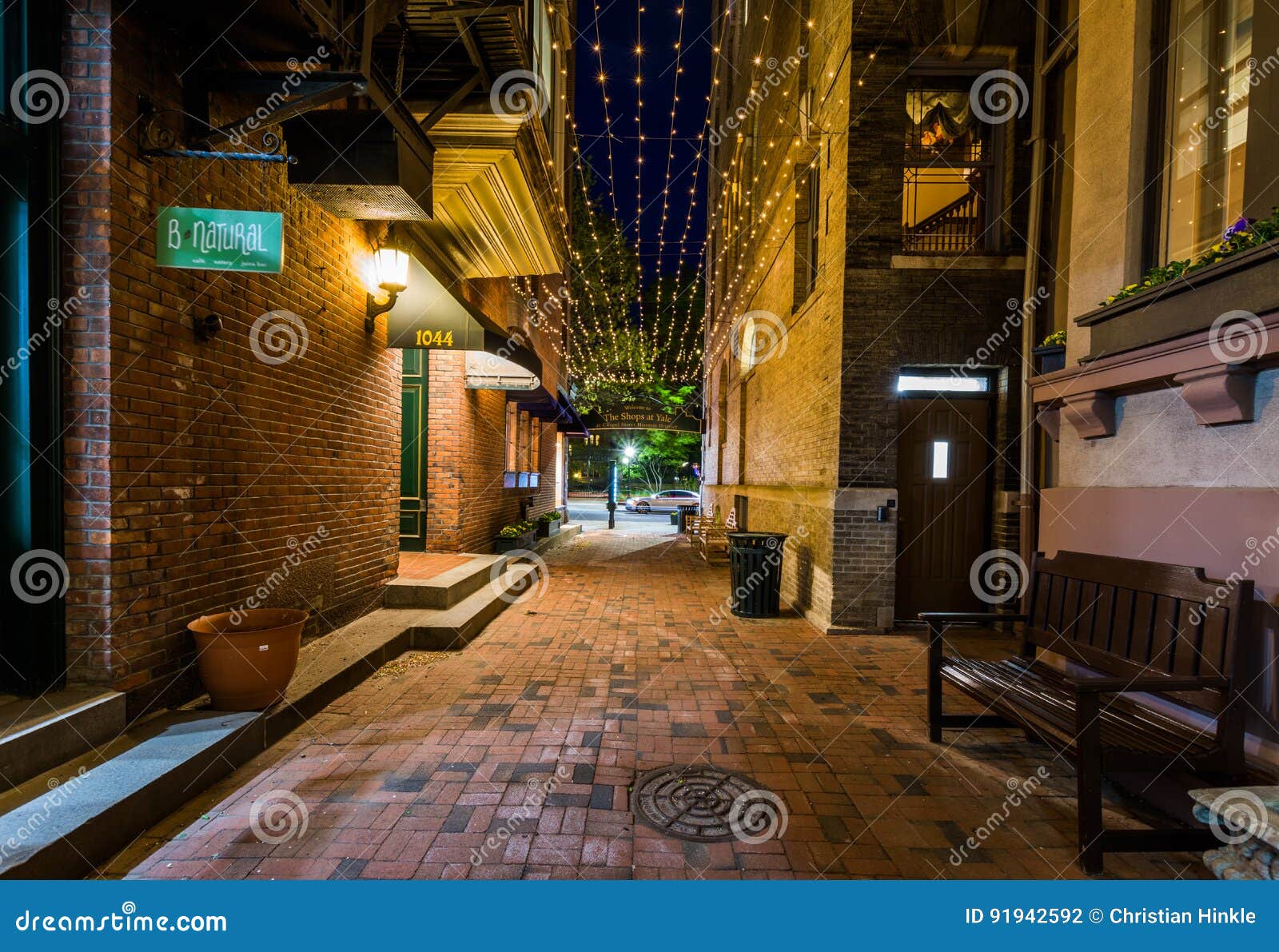 Shermans Alley in New Haven, Connecticut Editorial Photography Image