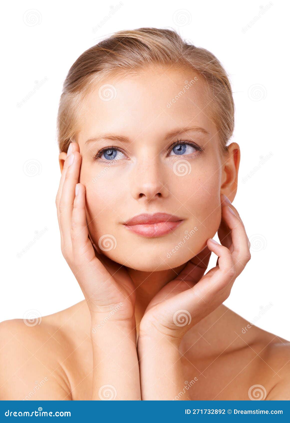 Shes Got those Angel Eyes. Studio Shot of a Young Blond Woman