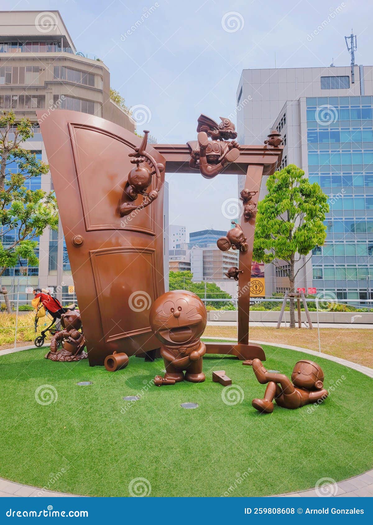 Shibuya Park Doraemon 2022 Statue Editorial Stock Photo Image of