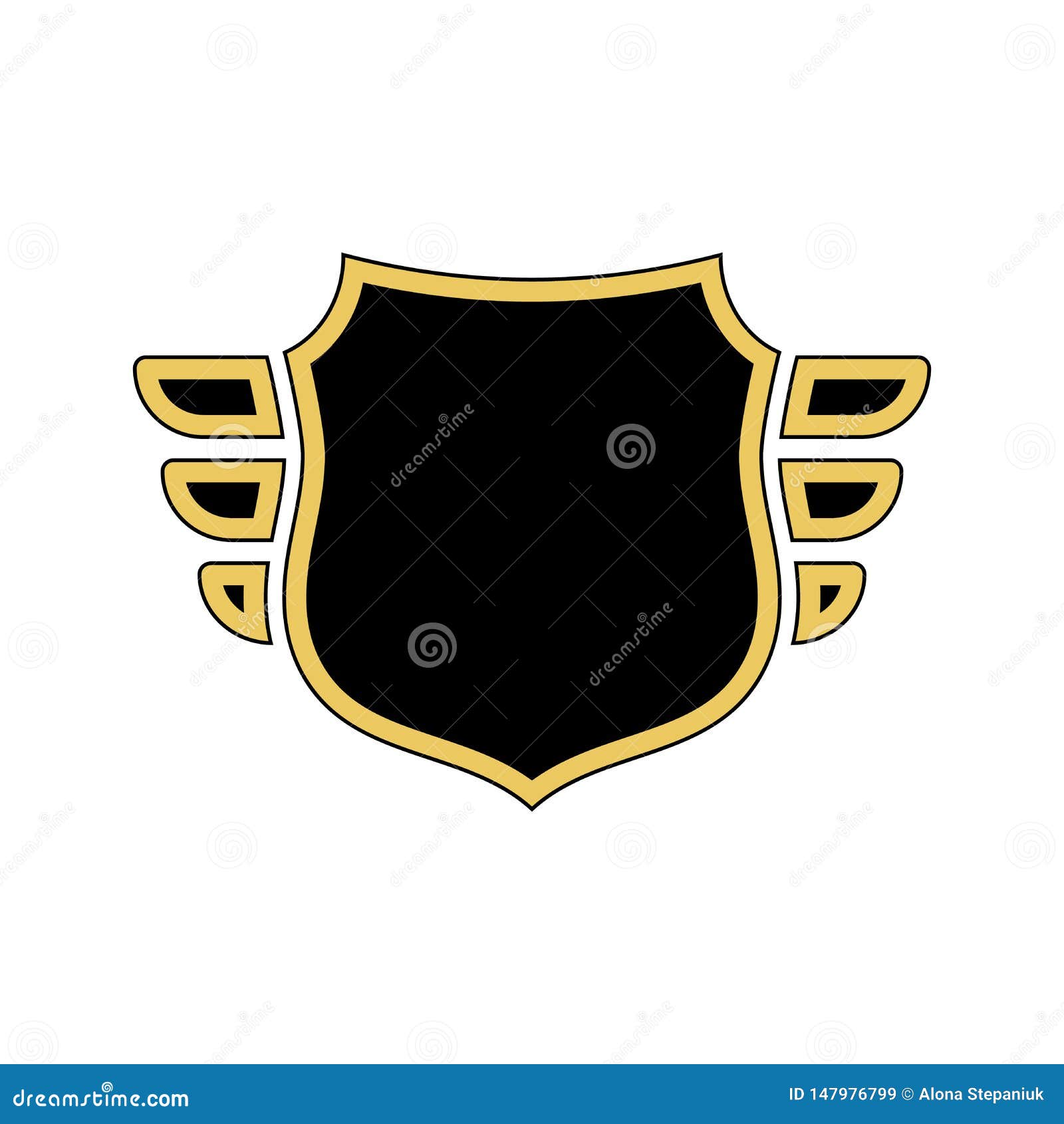 Gold shield vector icon security protection symbol for graphic design, logo,  web site, social media, mobile app, ui illustration Stock Vector Image &  Art - Alamy
