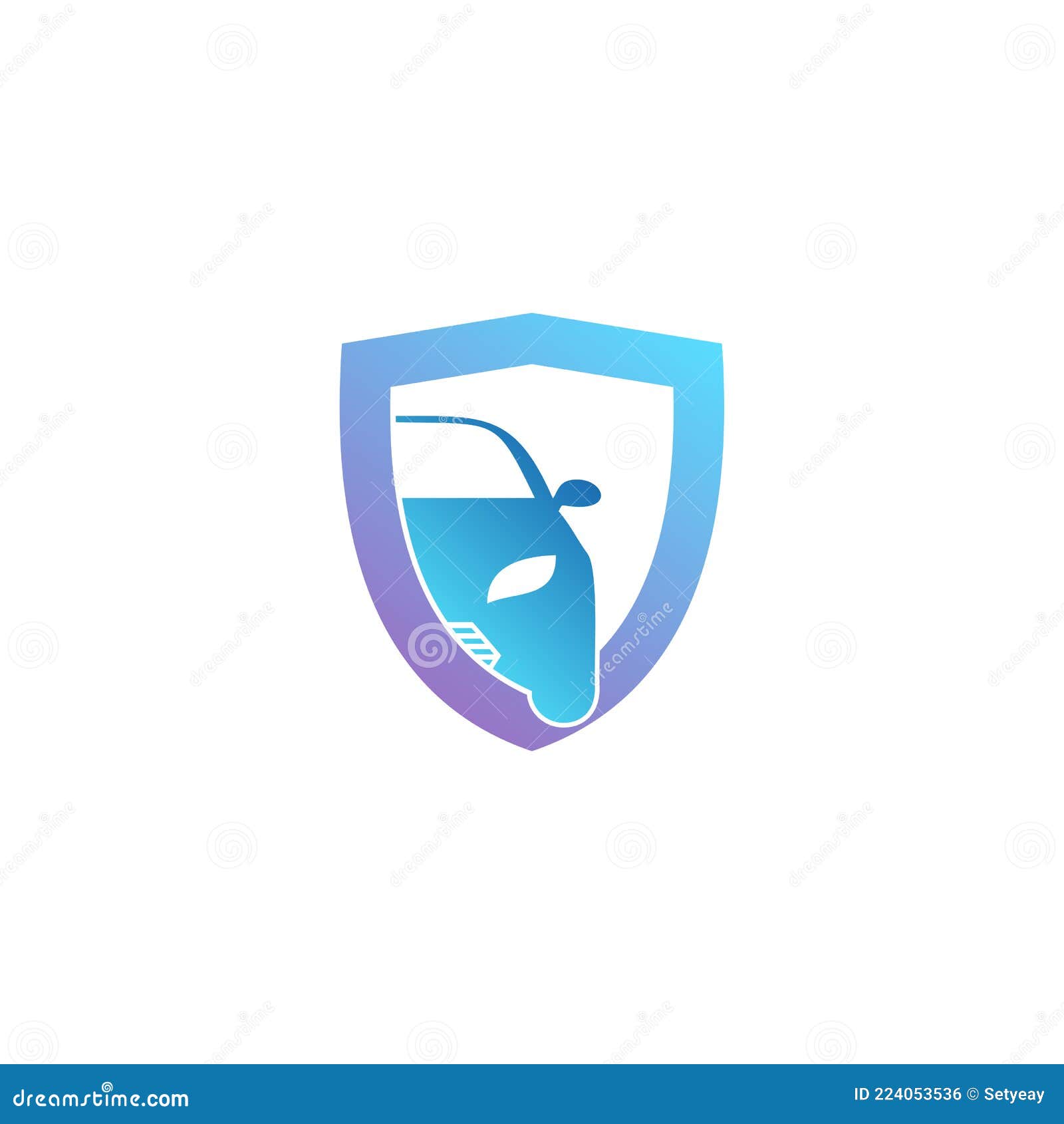 Shield Car Logo Vector Template, Creative Car Logo Design Concepts Stock Vector Illustration