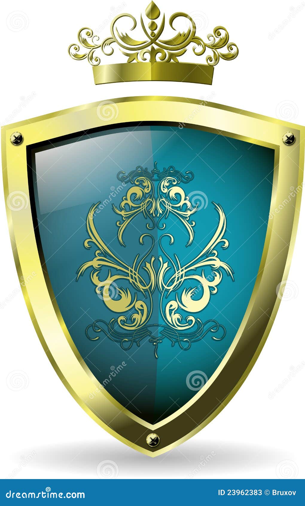 Shield And Crown Stock Photos - Image: 23962383