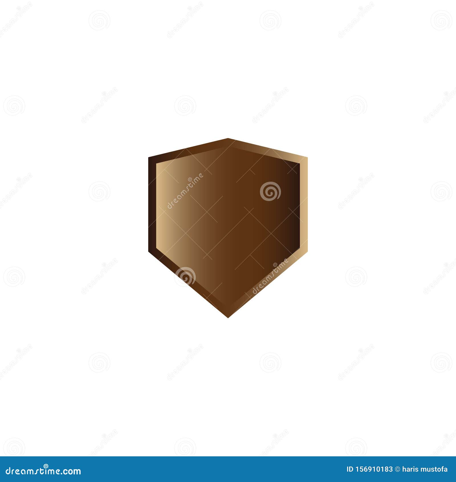 Shield Graphic Design Template Vector Isolated Illustration Stock