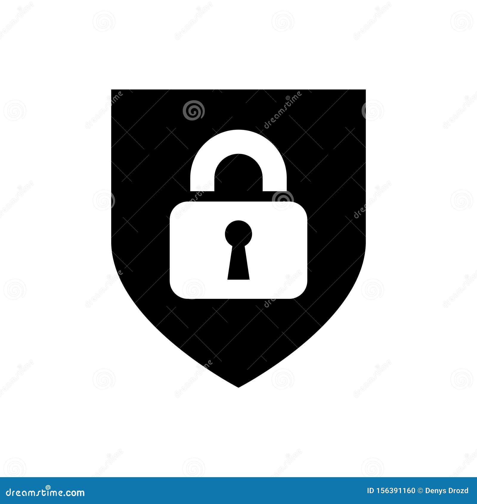 Shield And Lock Icon Vector Antivirus Illustration Symbol Access Logo Stock Vector Illustration Of Element Password