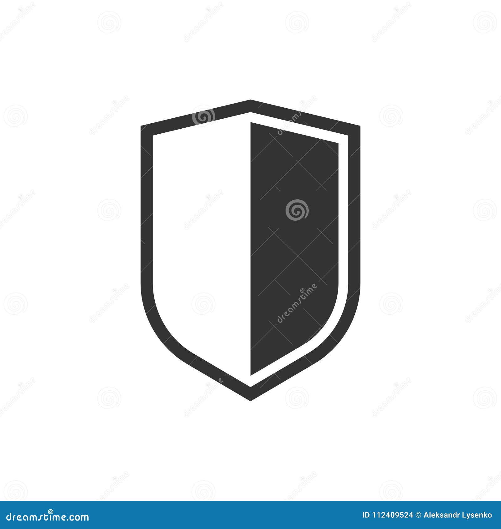 shield protect icon.  . business concept shield defence pictogram.