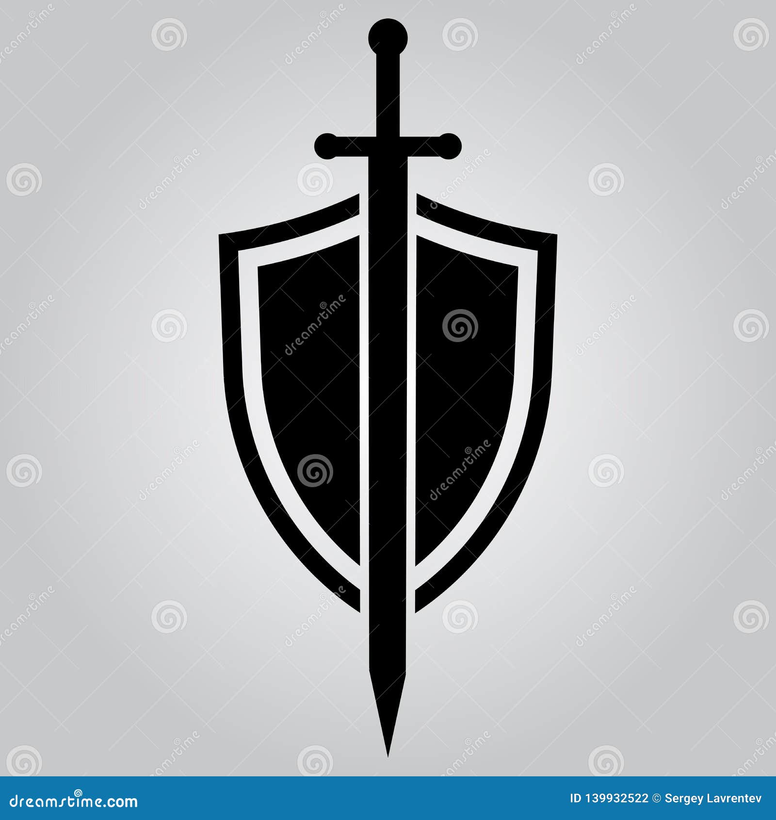 Sword Icon Vector Sign And Symbol Isolated On White Background, Sword ...