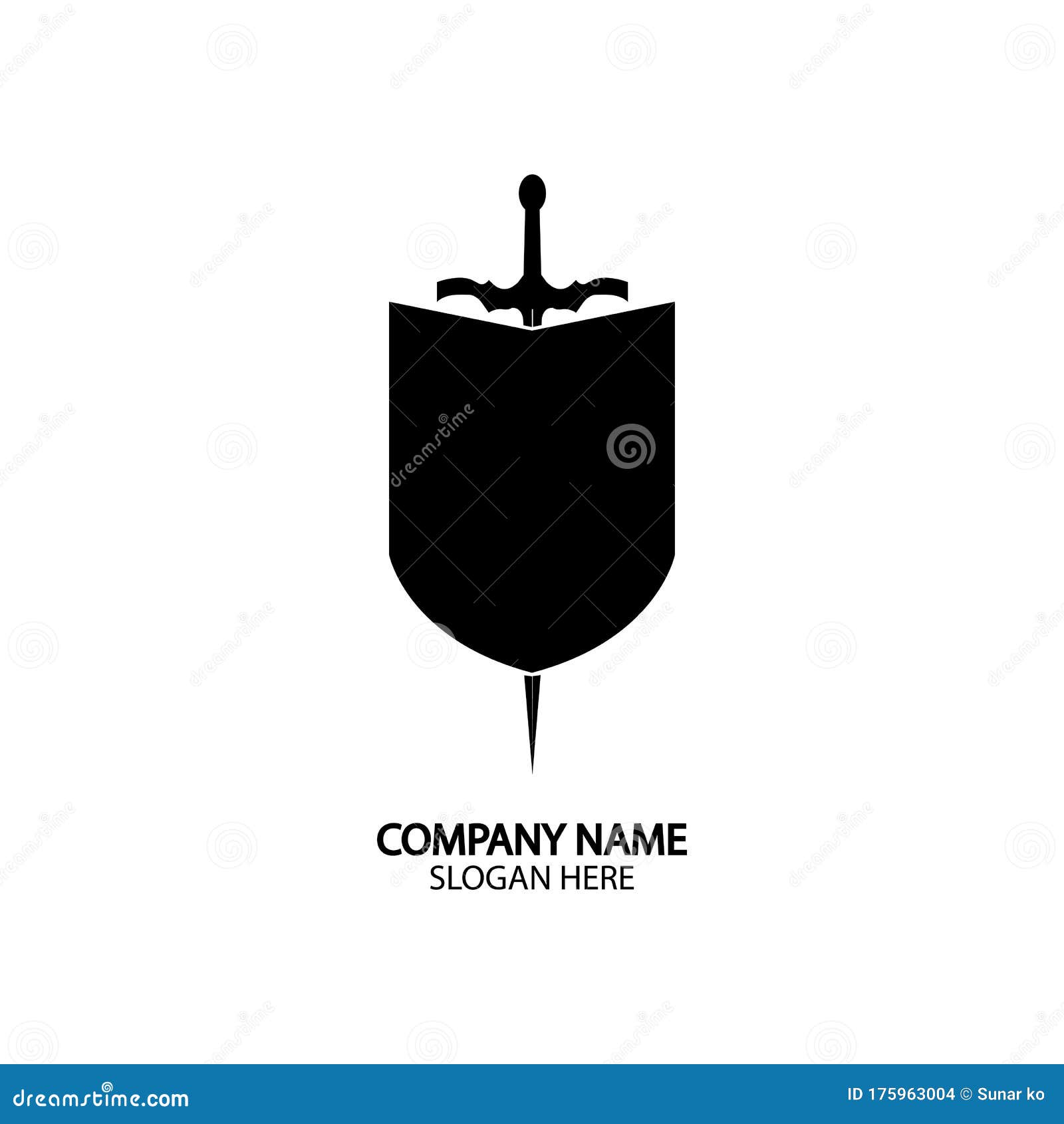 shield and sword logo icon  template.guardian icon.security 