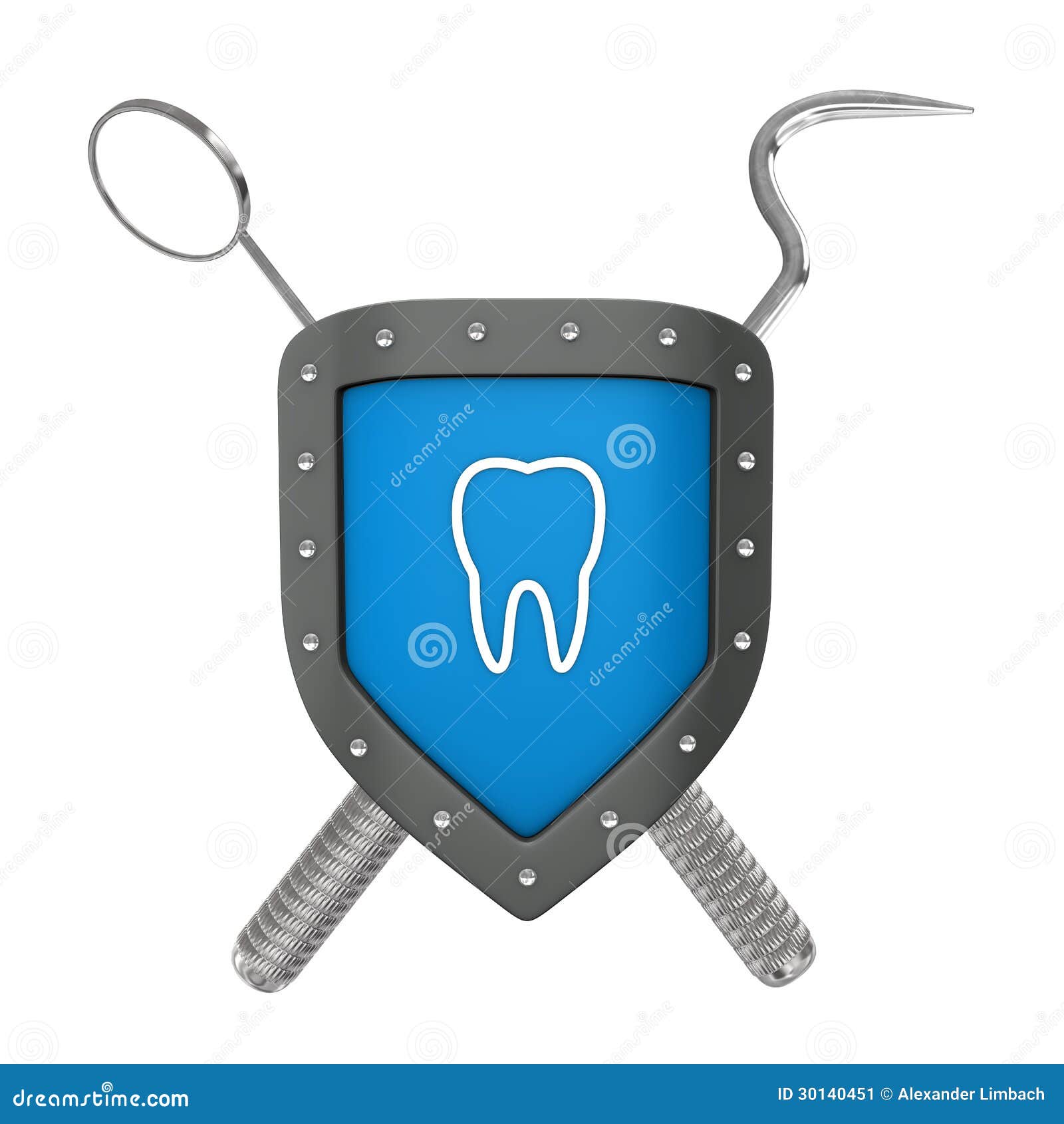 Dentist Shield stock illustration. Illustration of reflection 30140451