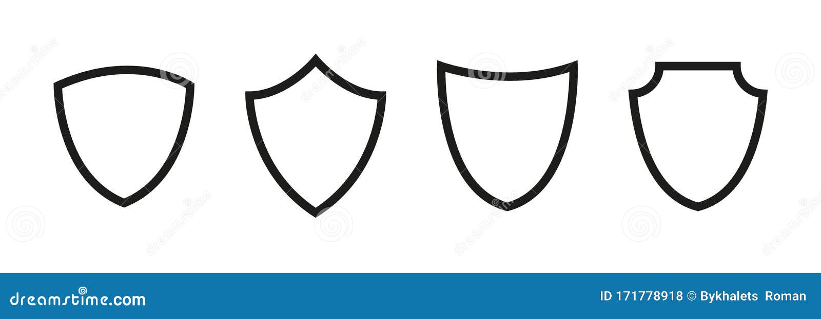 shield  icons . security  signs. thin line . safety badge protection icon. security shield secure