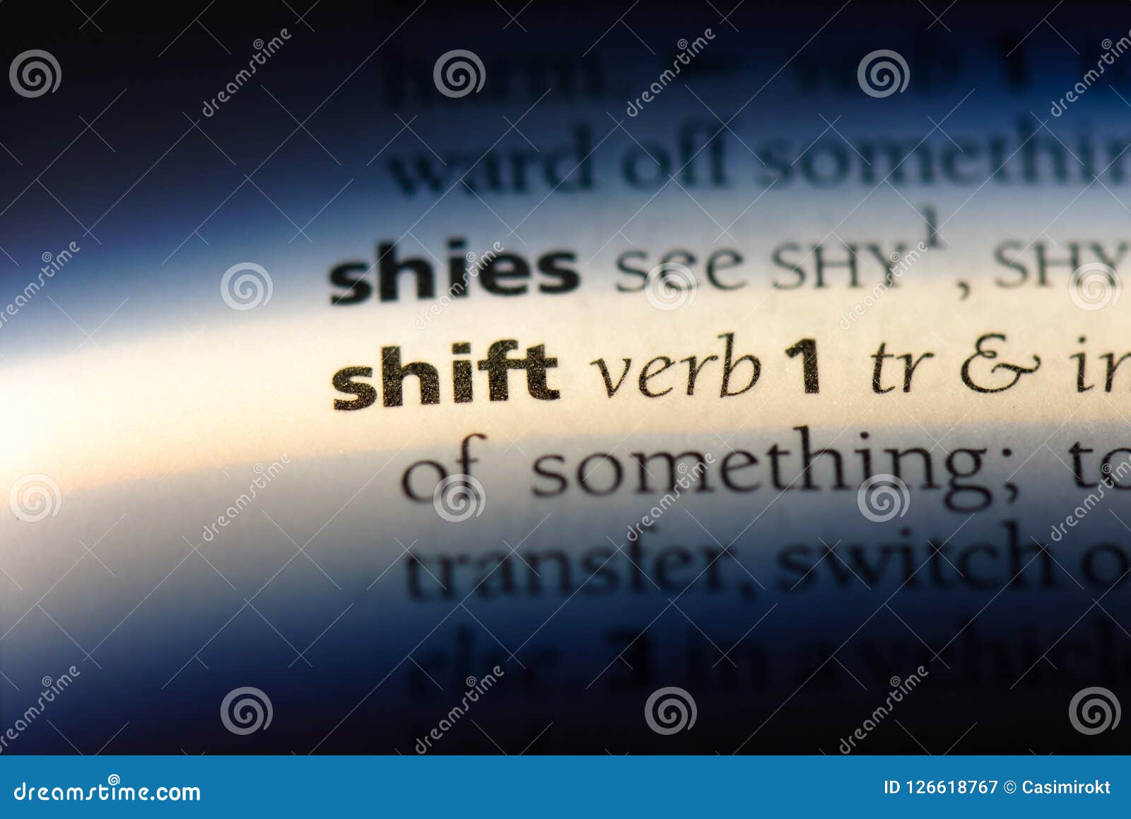 Shift stock image. Image of writing, word, isolated 126618767