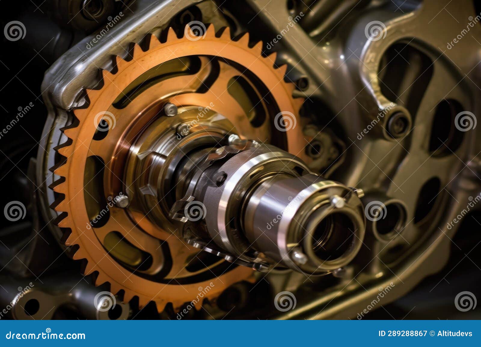 Shifting Gears on a Racing Motorcycles Gearbox Stock Image Image of